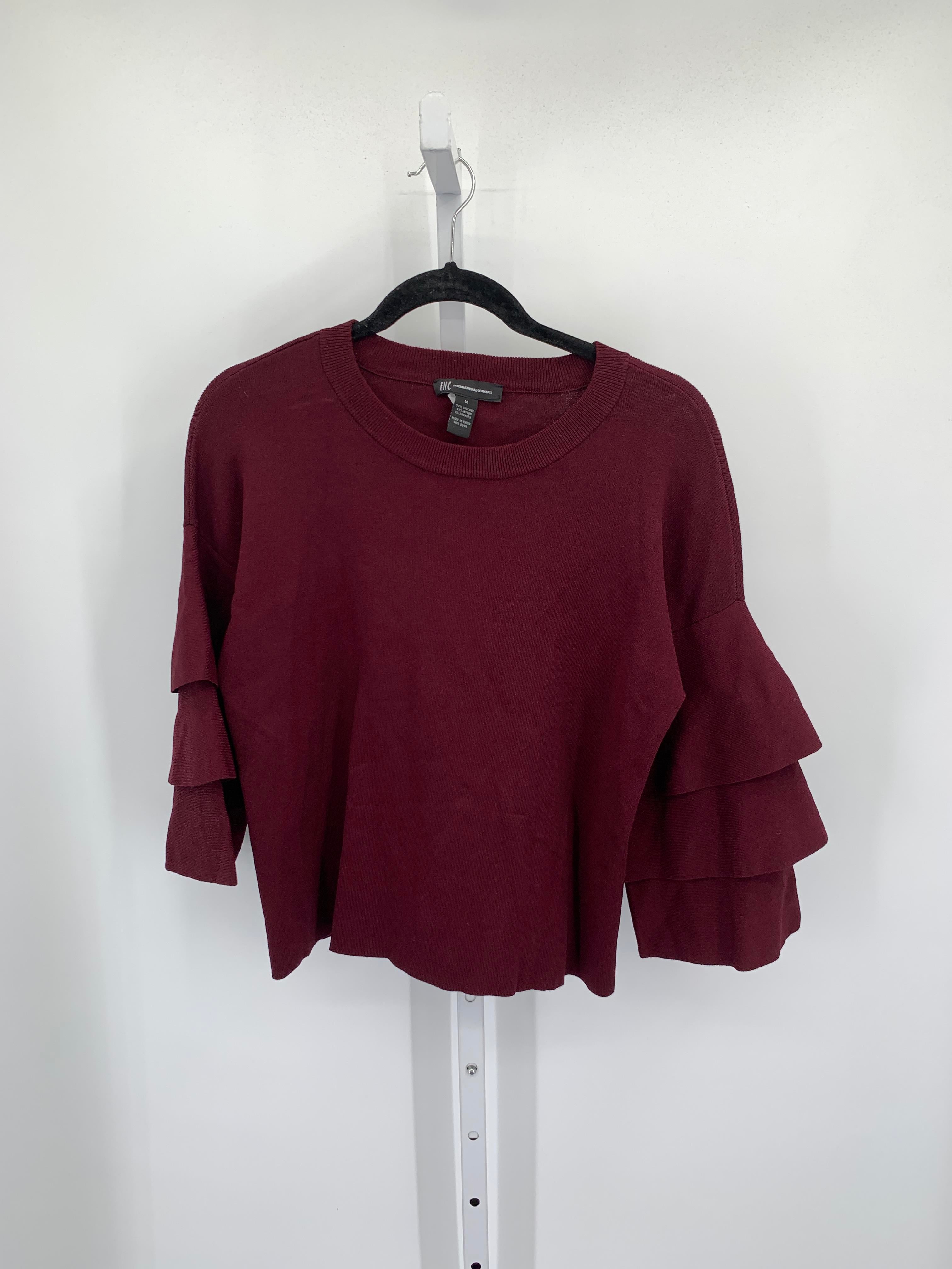 INC Size Medium Misses 3/4 Sleeve Sweater