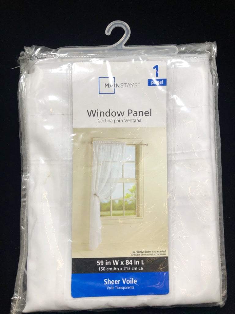 NIP SHEER VOILE WINDOW PANEL.
