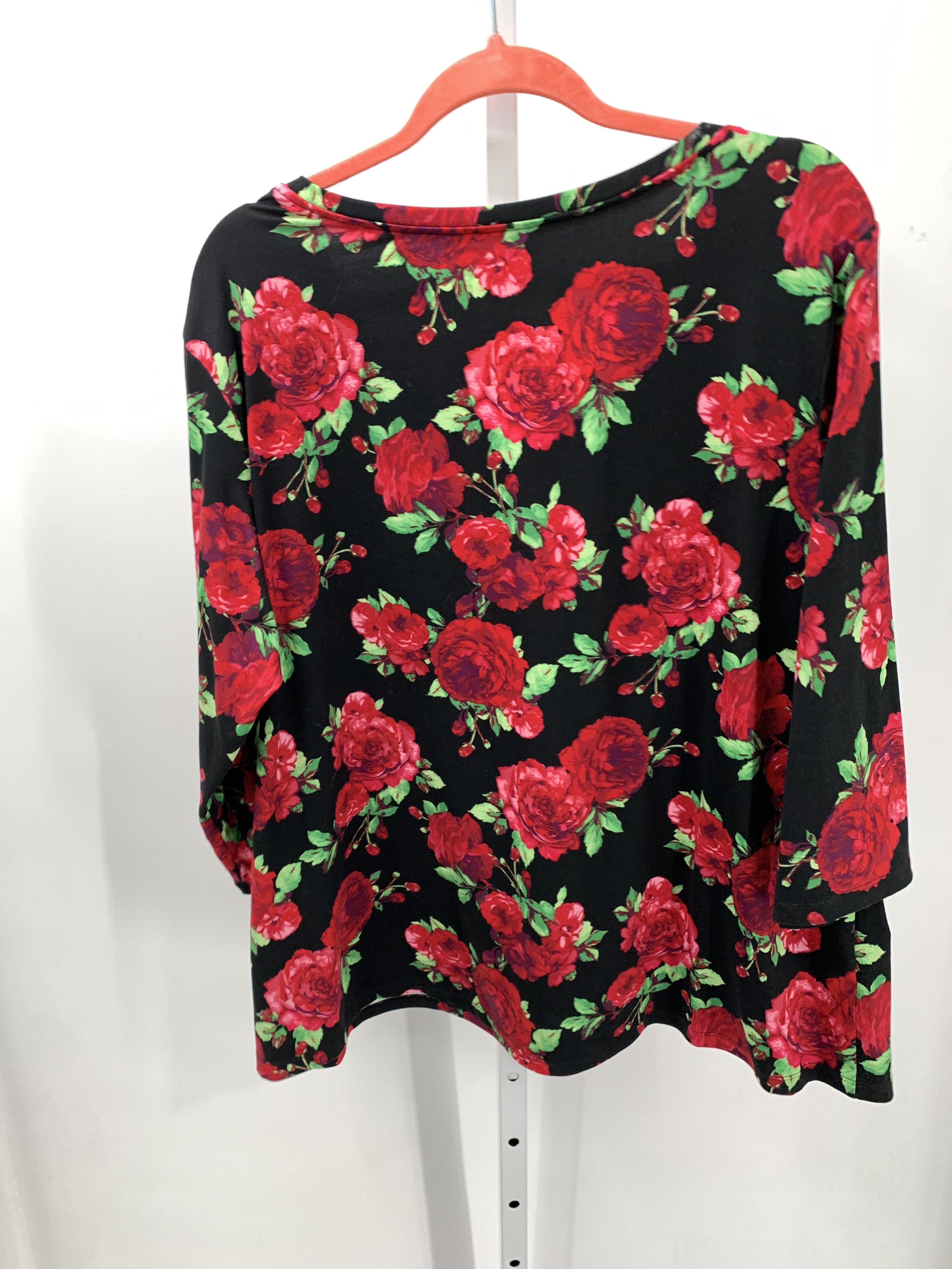 Size XXL Misses 3/4 Sleeve Shirt