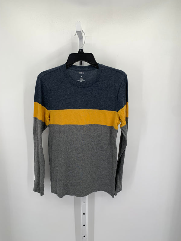 YELLOW GREY KNIT SHIRT