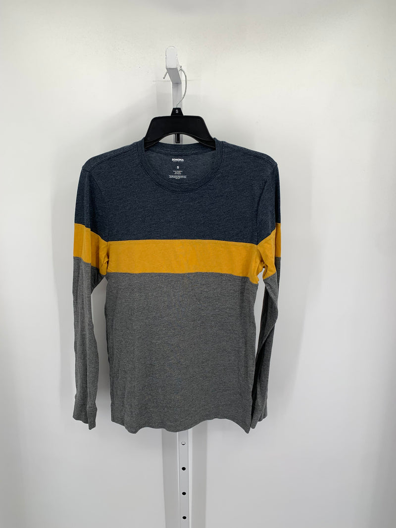 YELLOW GREY KNIT SHIRT