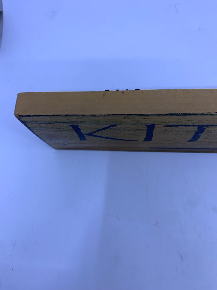 WOOD KITCHEN WALL HANGING.