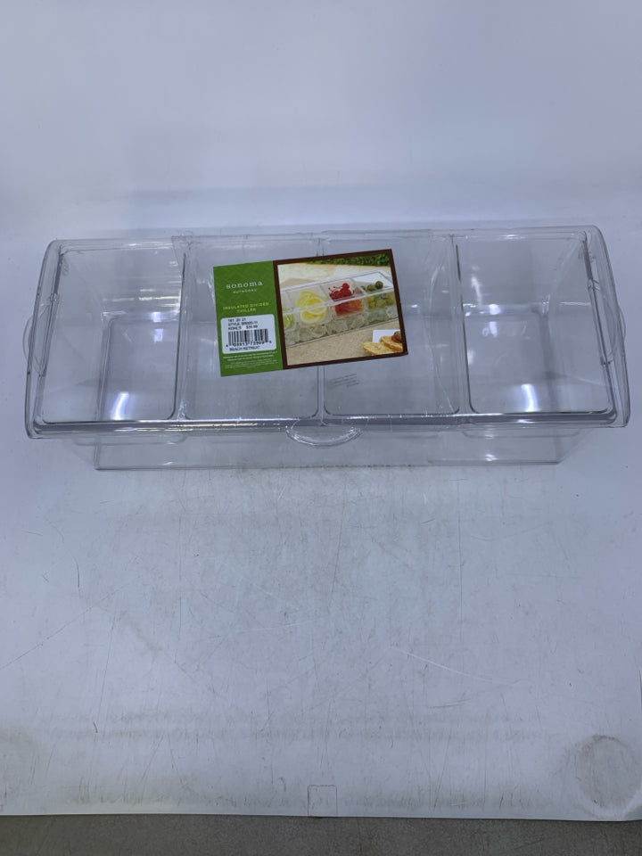 NIP CLEAR PLASTIC INSULATED DIVIDED CHILLER.