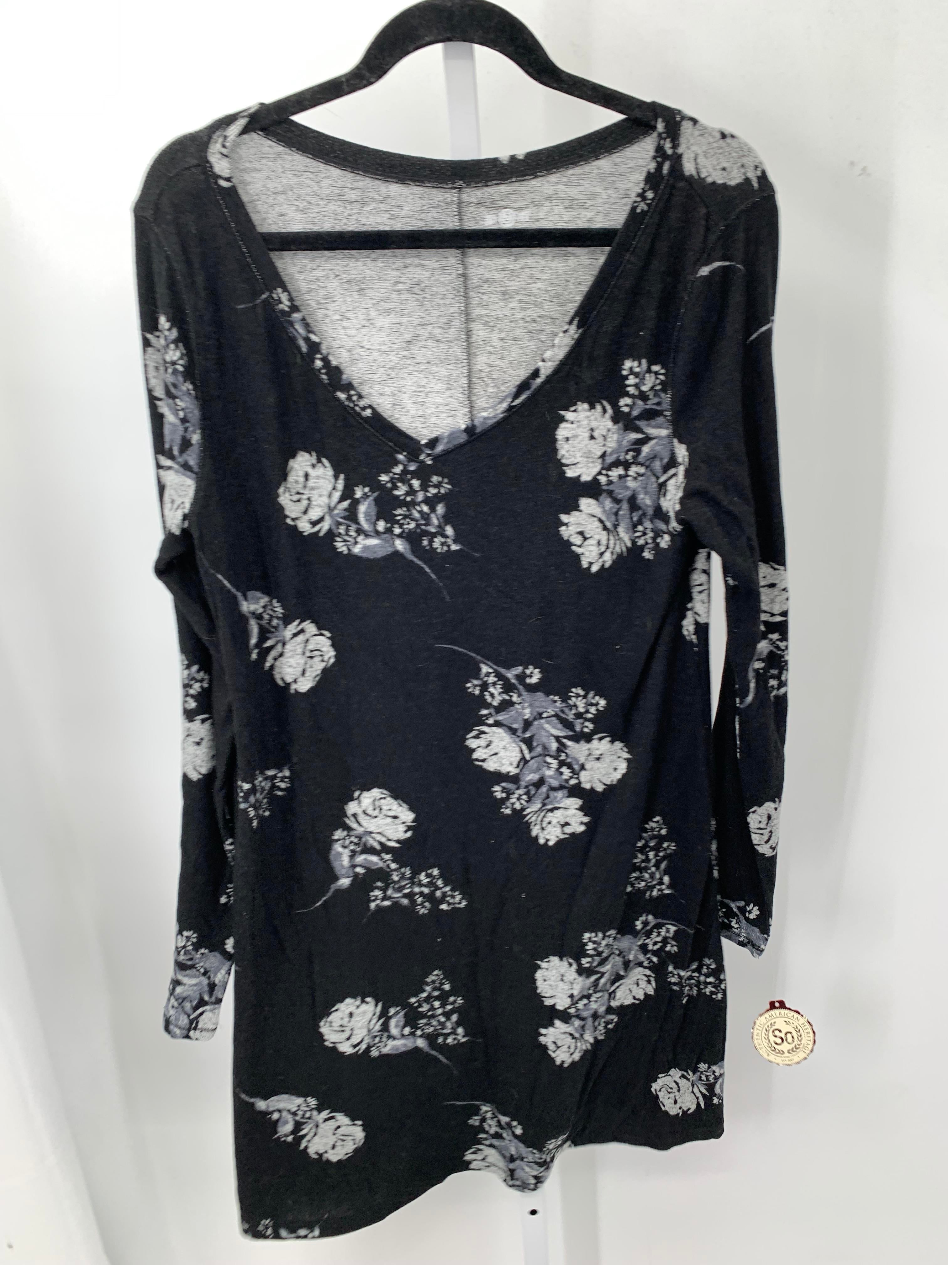 SO Size Extra Large Juniors Long Sleeve Dress