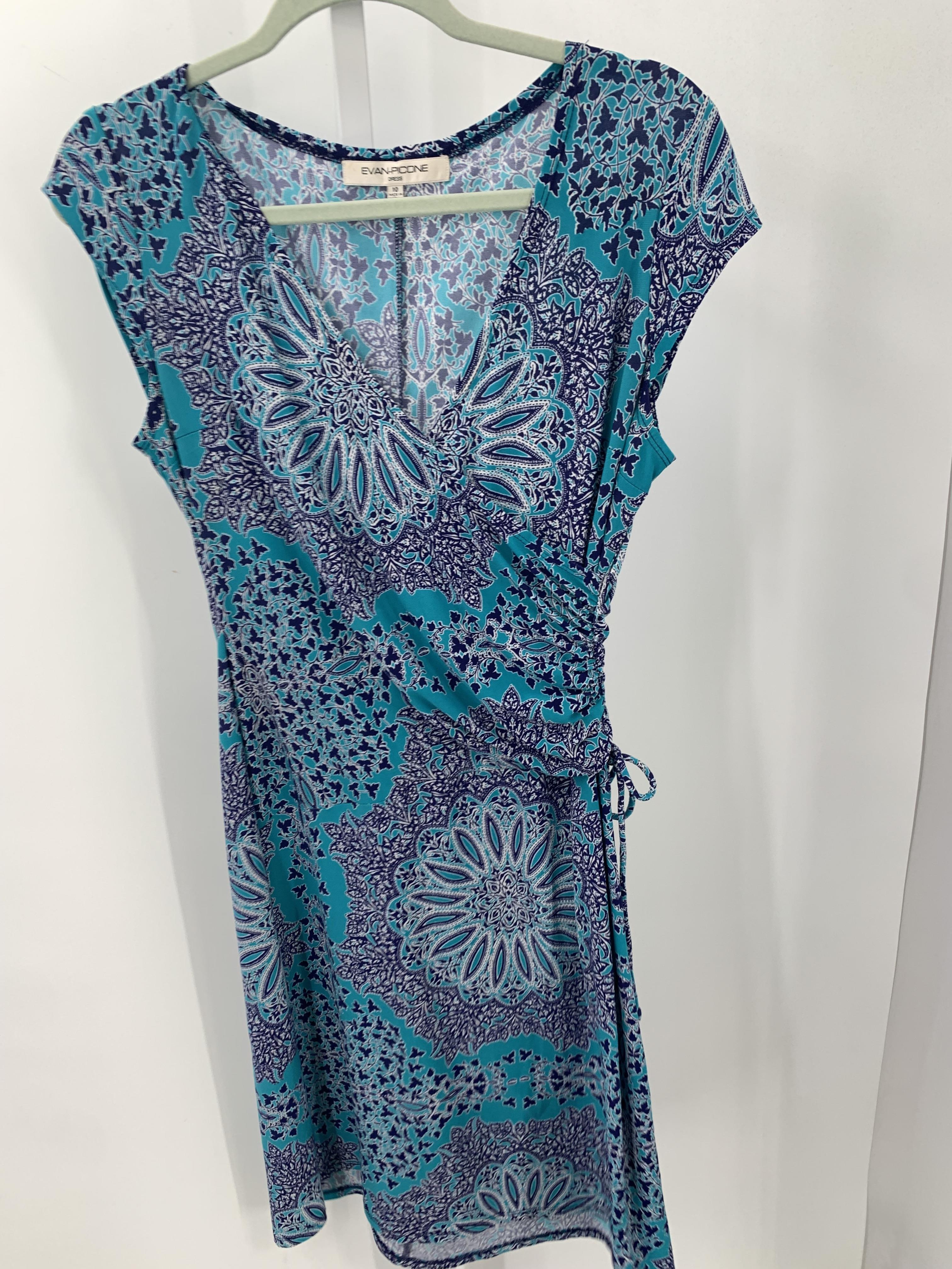 Evan-Picone Size 10 Petite Petite Short Sleeve Dress