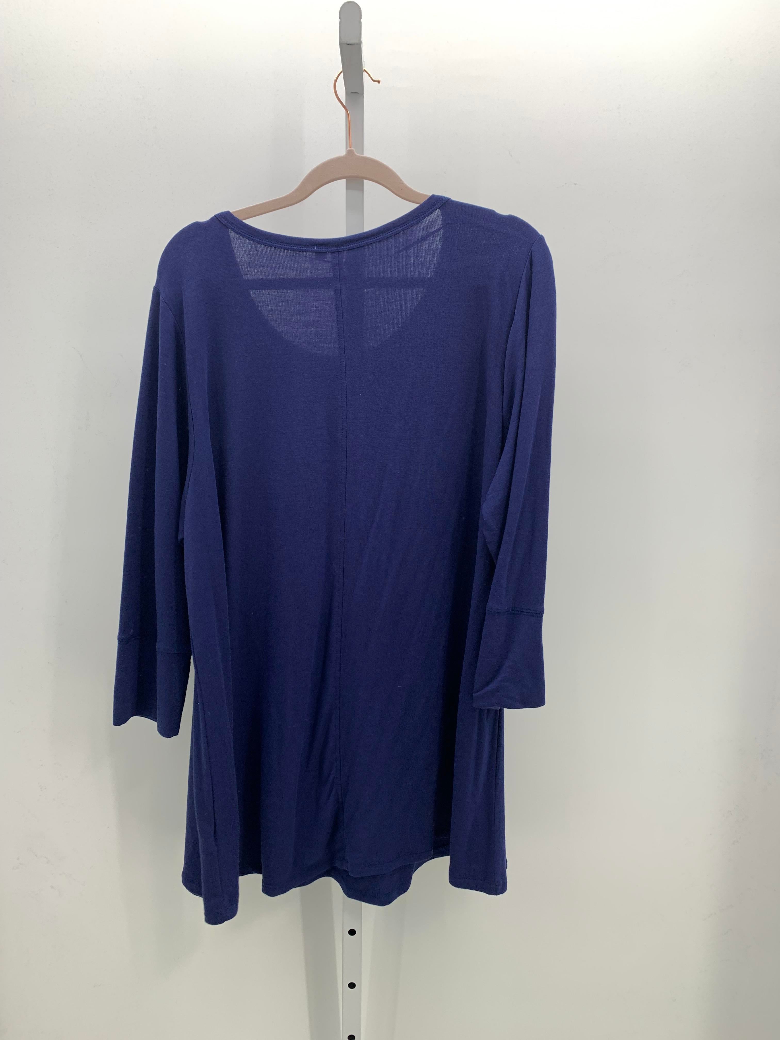 Cable & Gauge Size 2X Womens 3/4 Sleeve Shirt