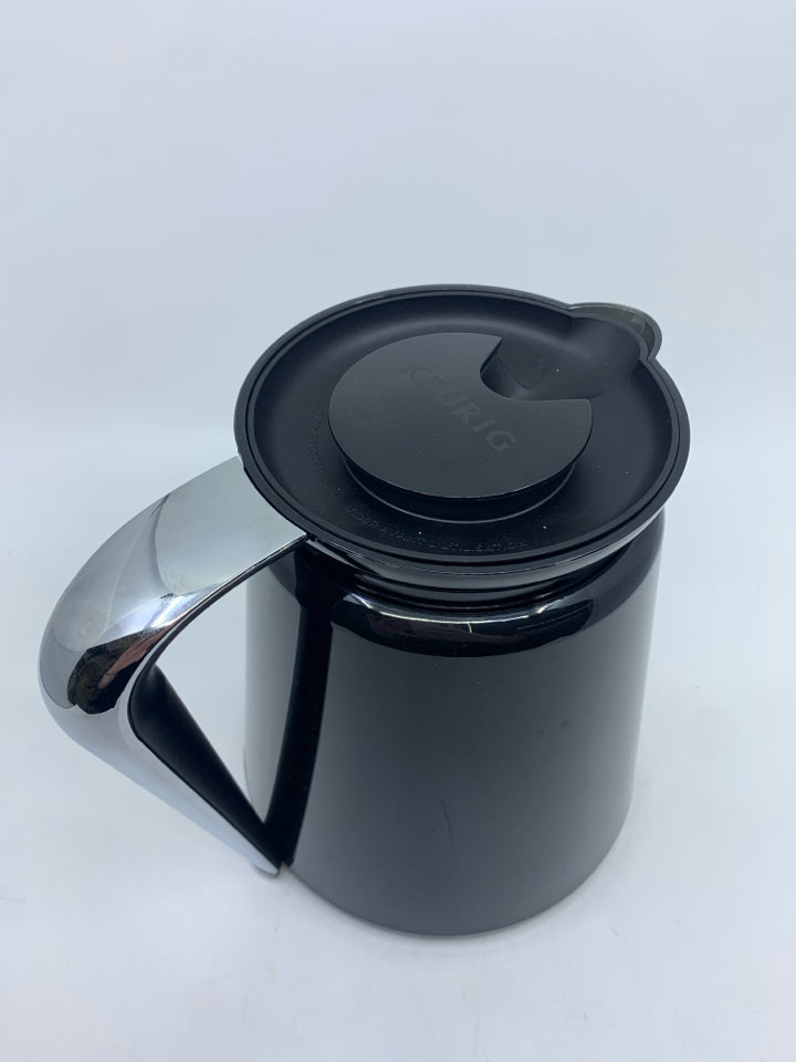 BLACK THERMAL KEURIG CARAFE.