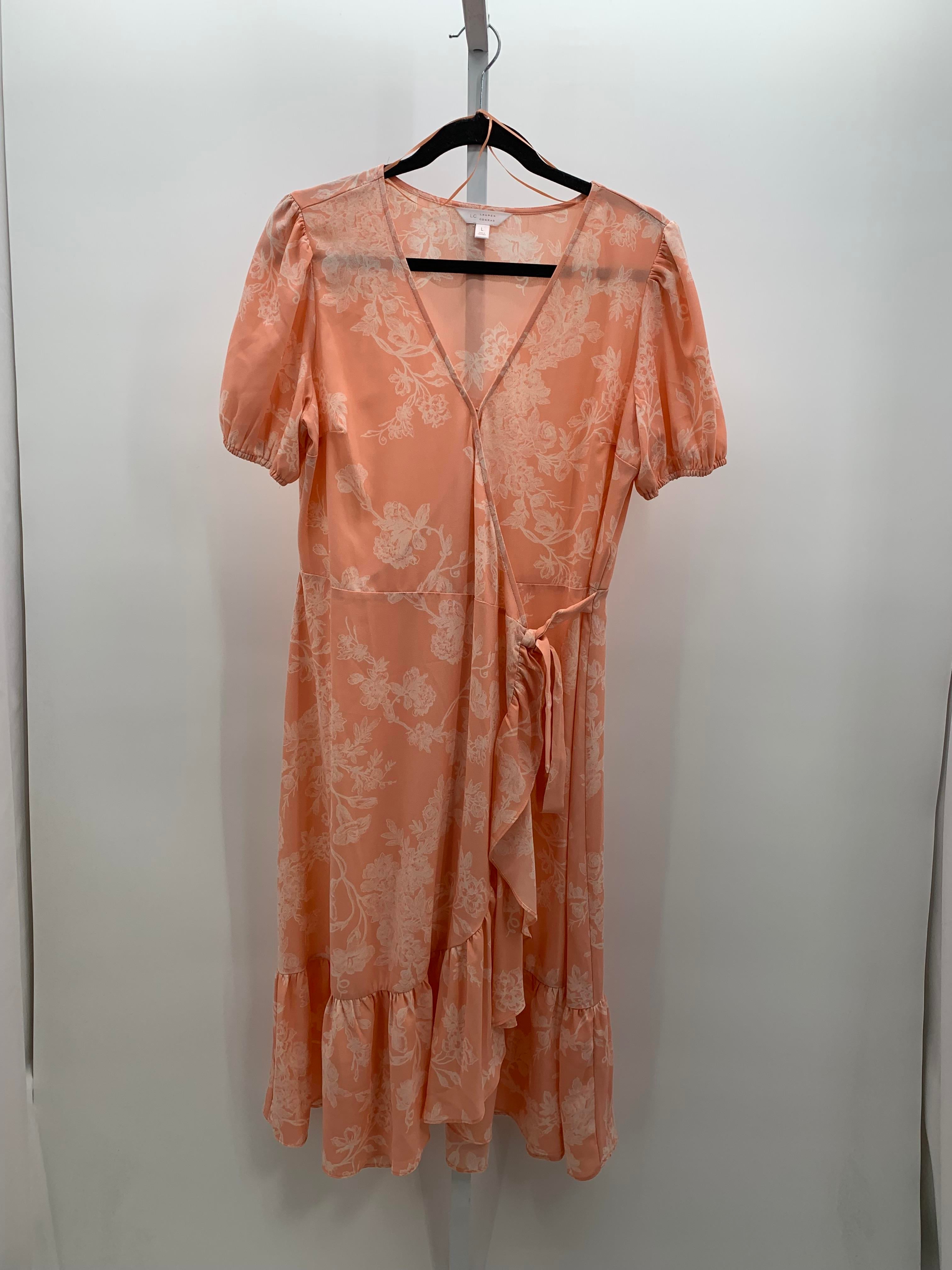 Lauren Conrad Size Large Misses Short Sleeve Dress