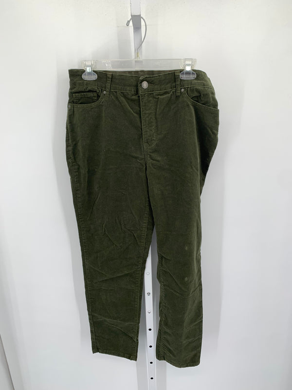 Croft & Barrow Size 12 Short Misses Corduroy Pants