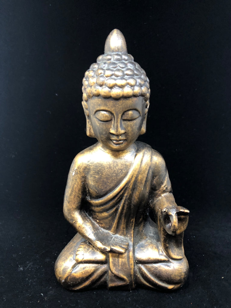 BLACK/GOLD BUDDHA STATUE.
