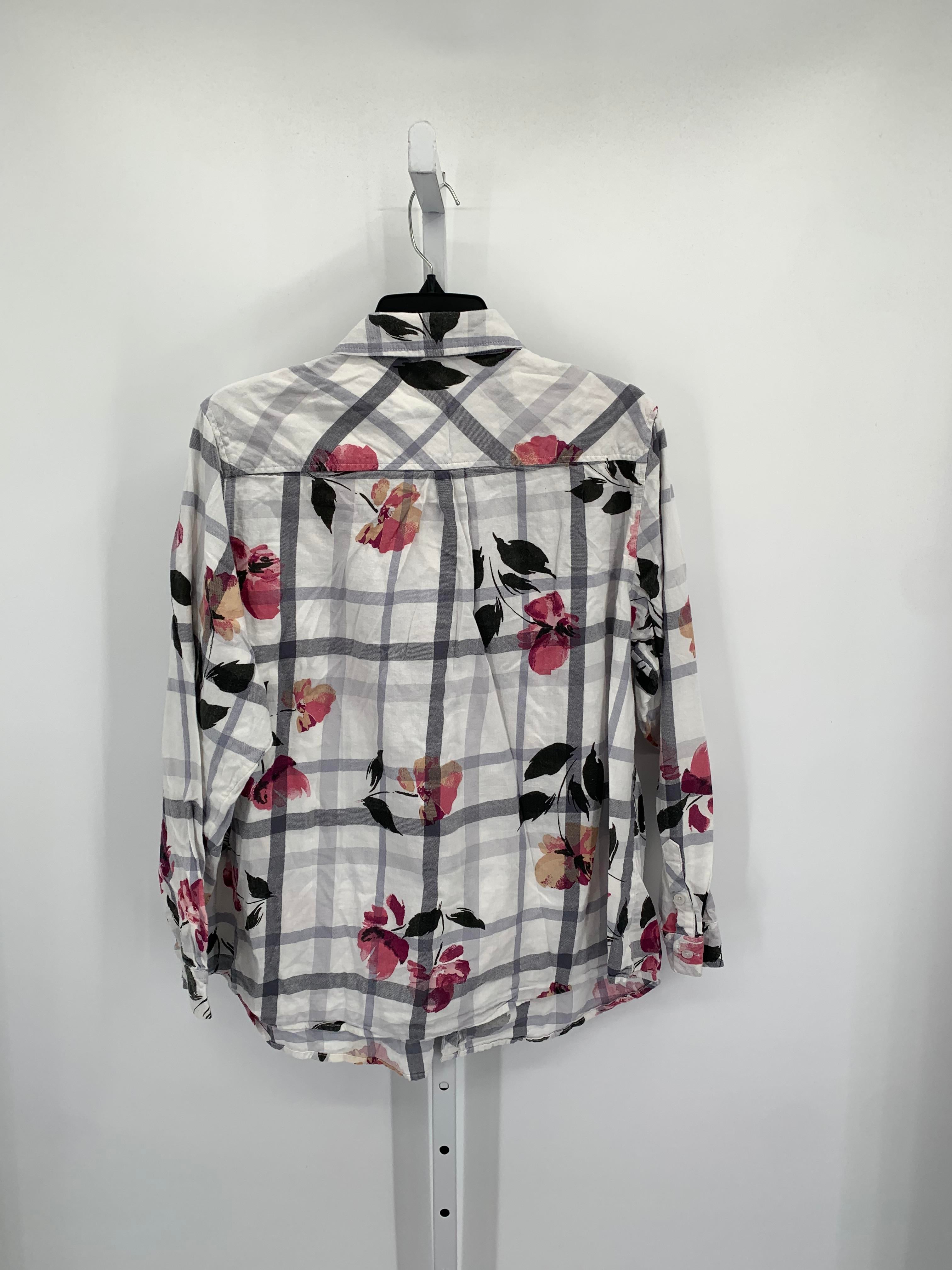 Croft & Barrow Size 1X Womens Long Sleeve Shirt