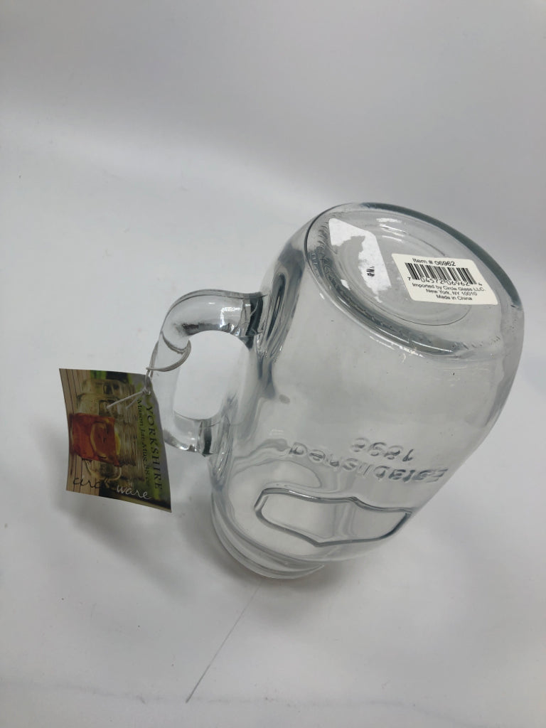 NWT YORKSHIRE MASON JAR MUG 320Z.