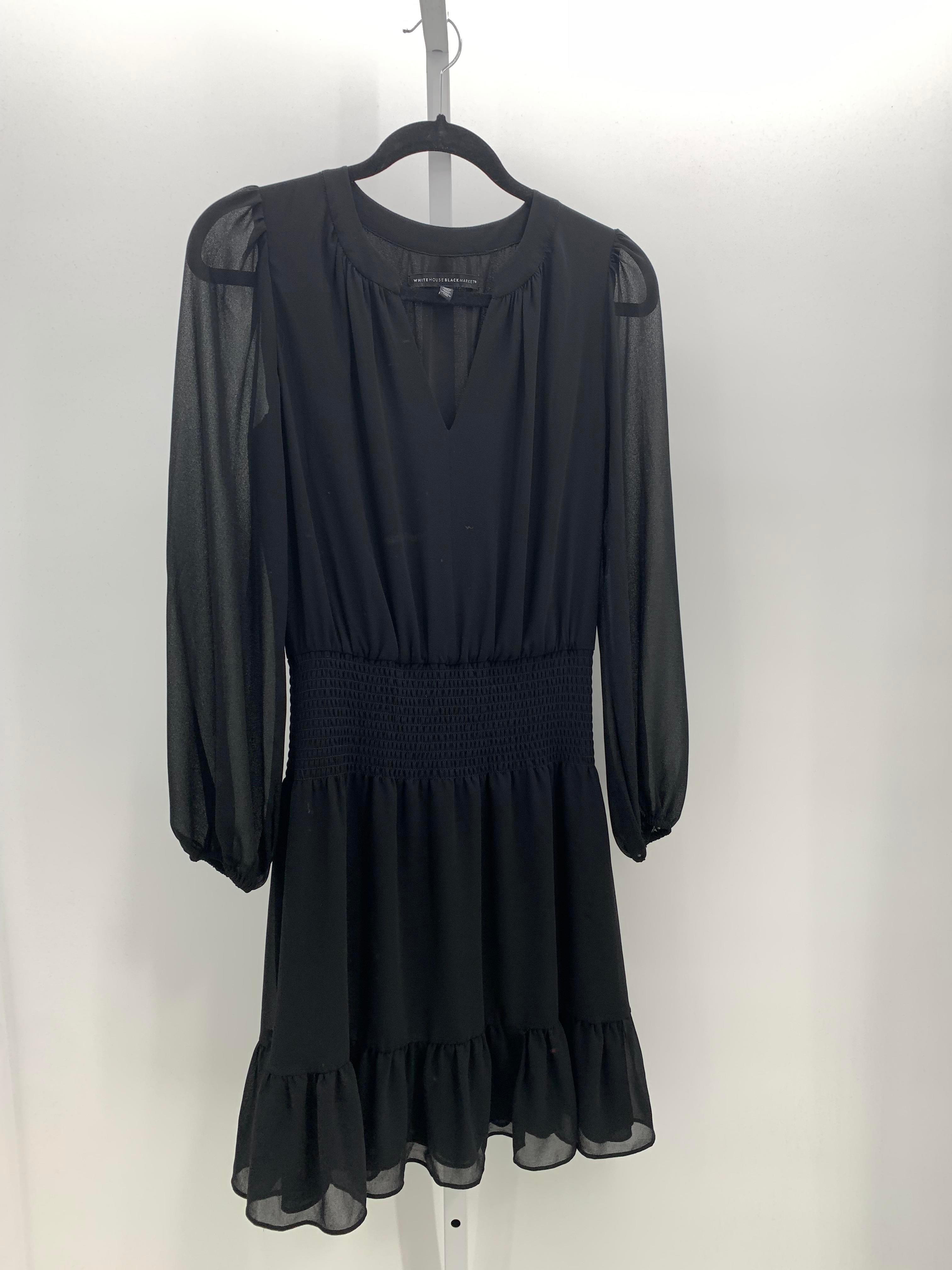 White House Black Size X Small Misses Long Sleeve Dress