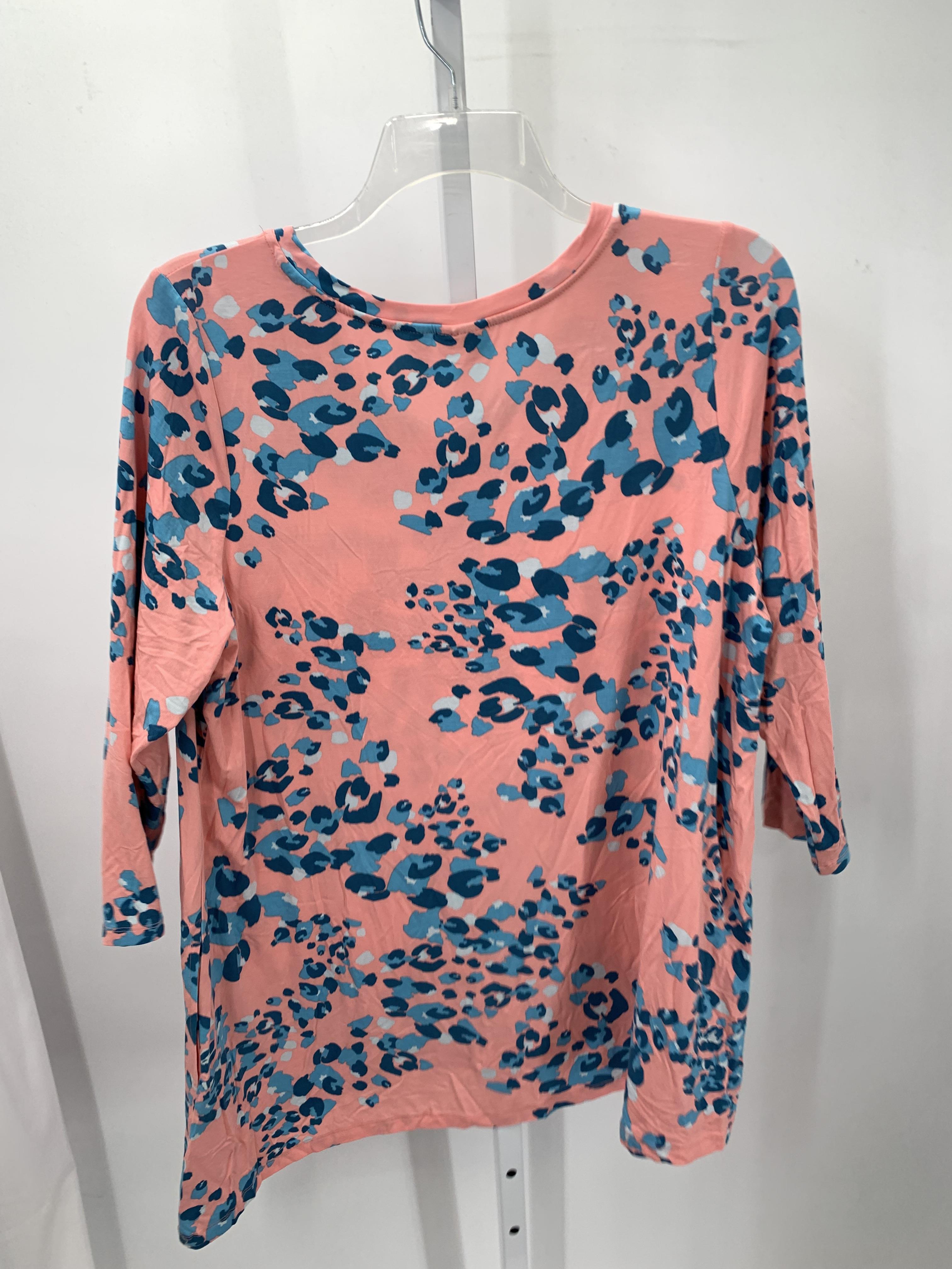 LOGO Size Extra Large Misses 3/4 Sleeve Shirt