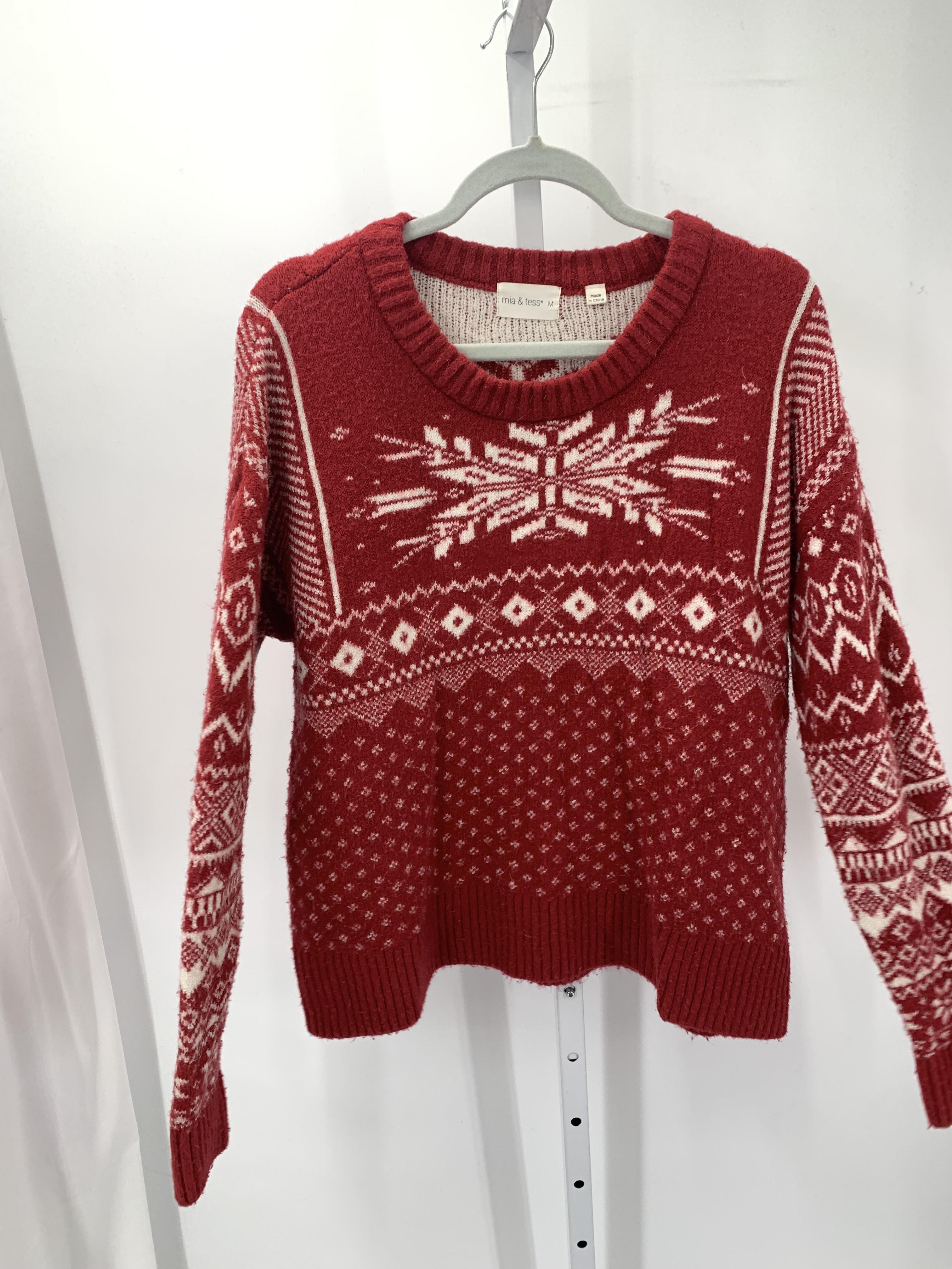 Mia & Tess Size Medium Misses Long Slv Sweater