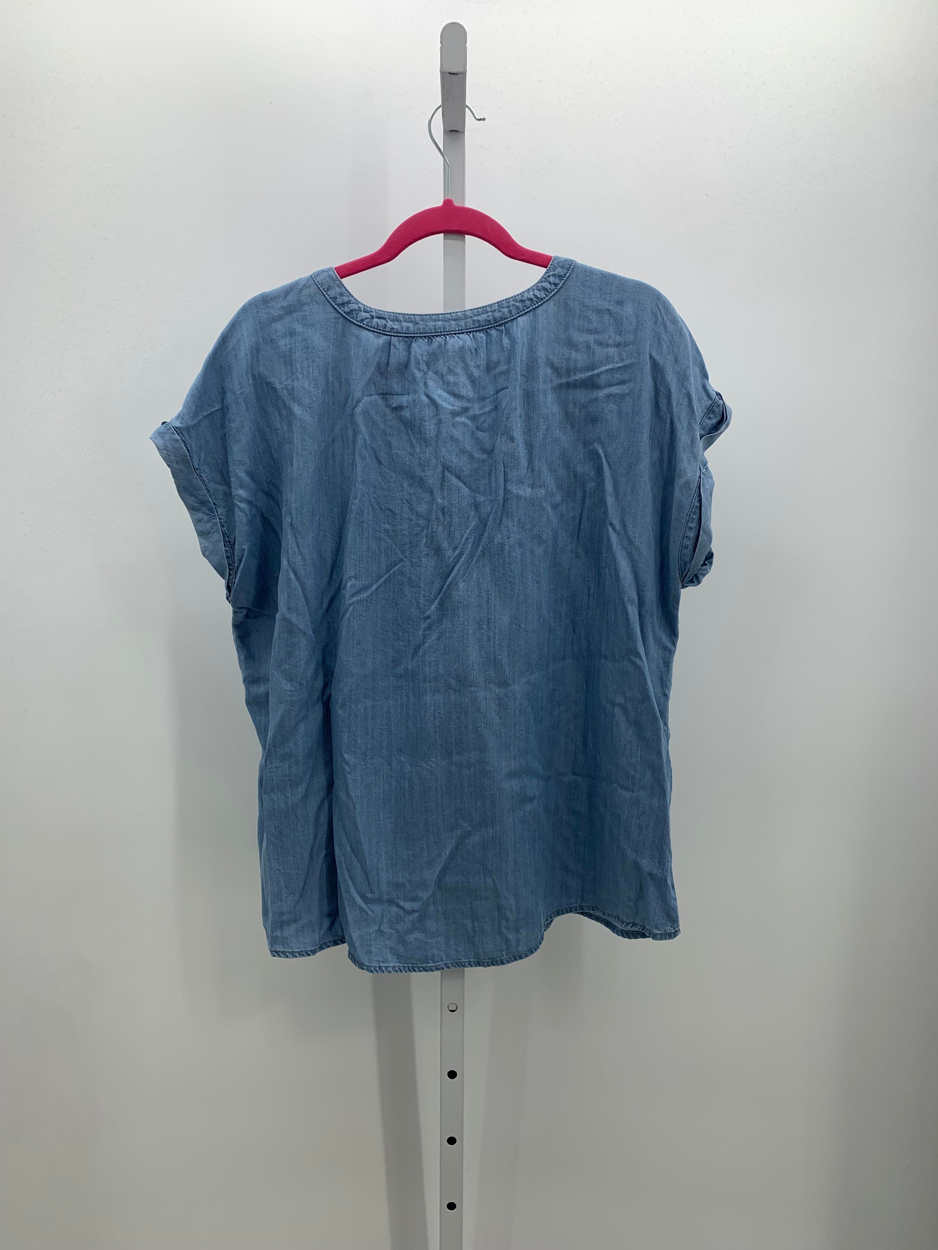 Liz Claiborne Size Extra Large Misses Short Sleeve Shirt
