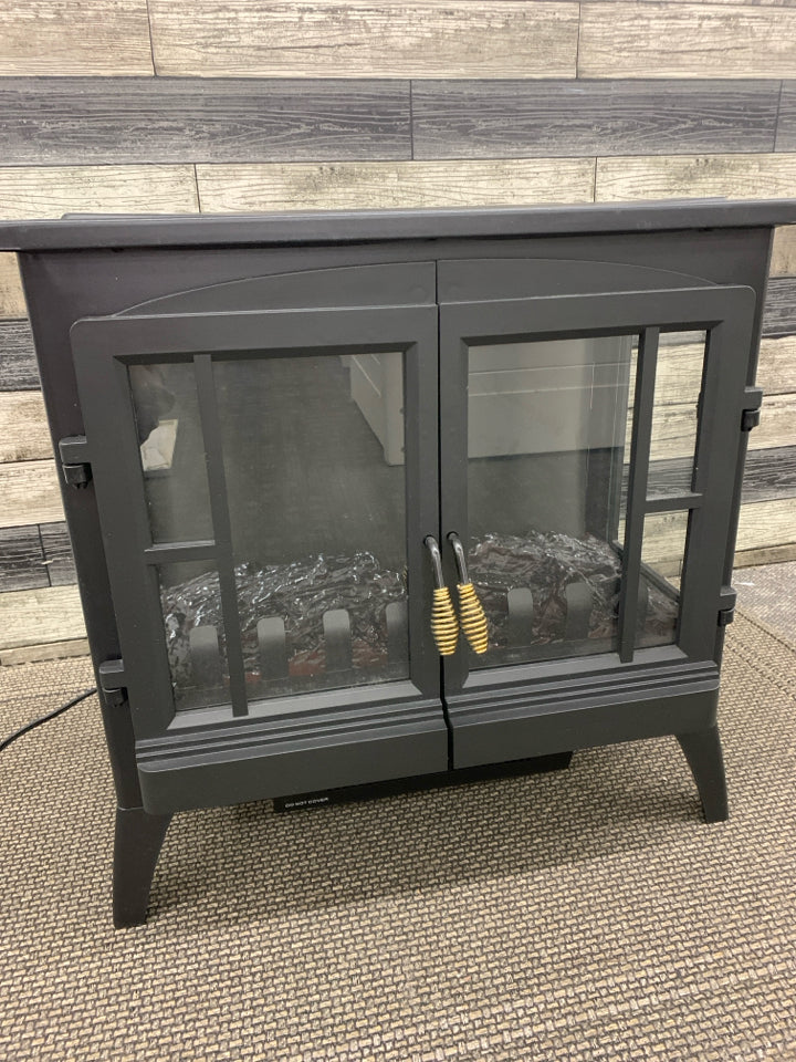 DOUBLE DOOR ELECTRIC FIREPLACE.
