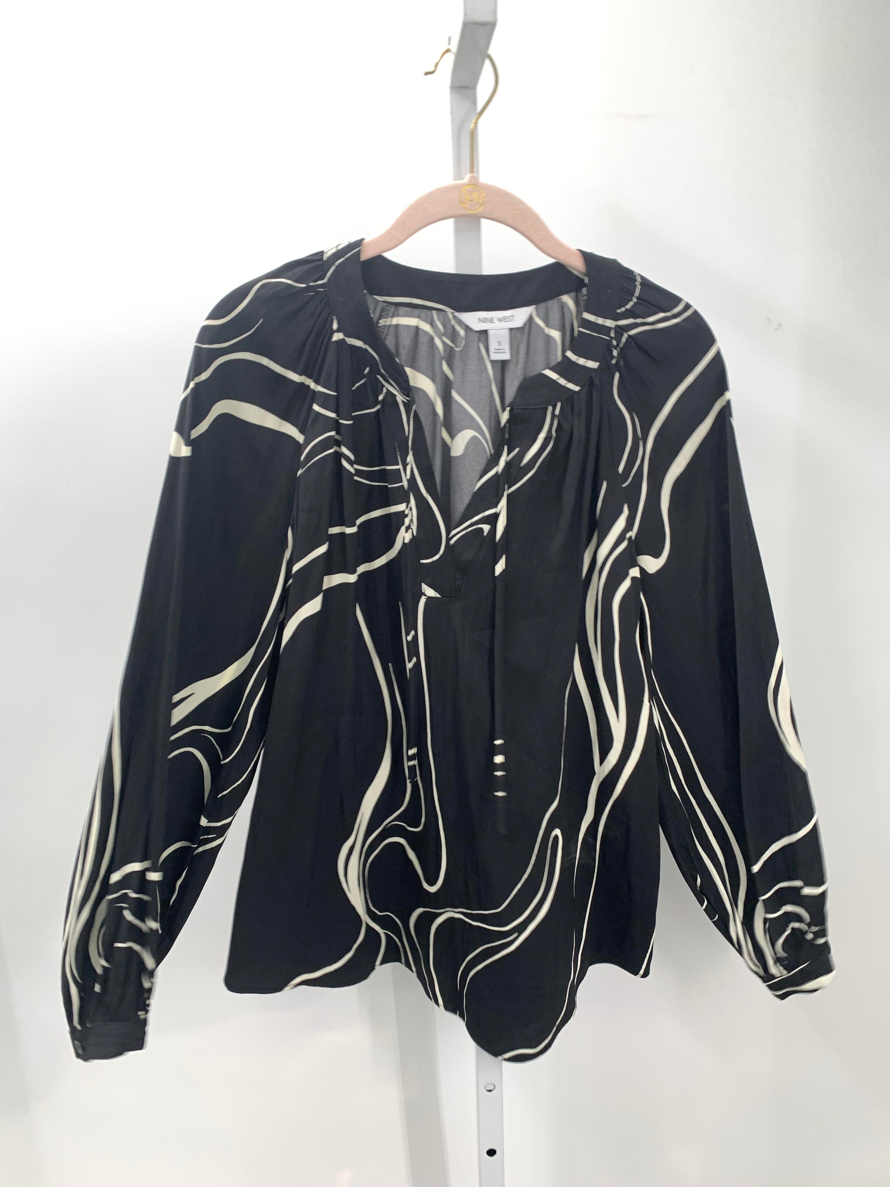 Nine West Size Small Misses Long Sleeve Shirt