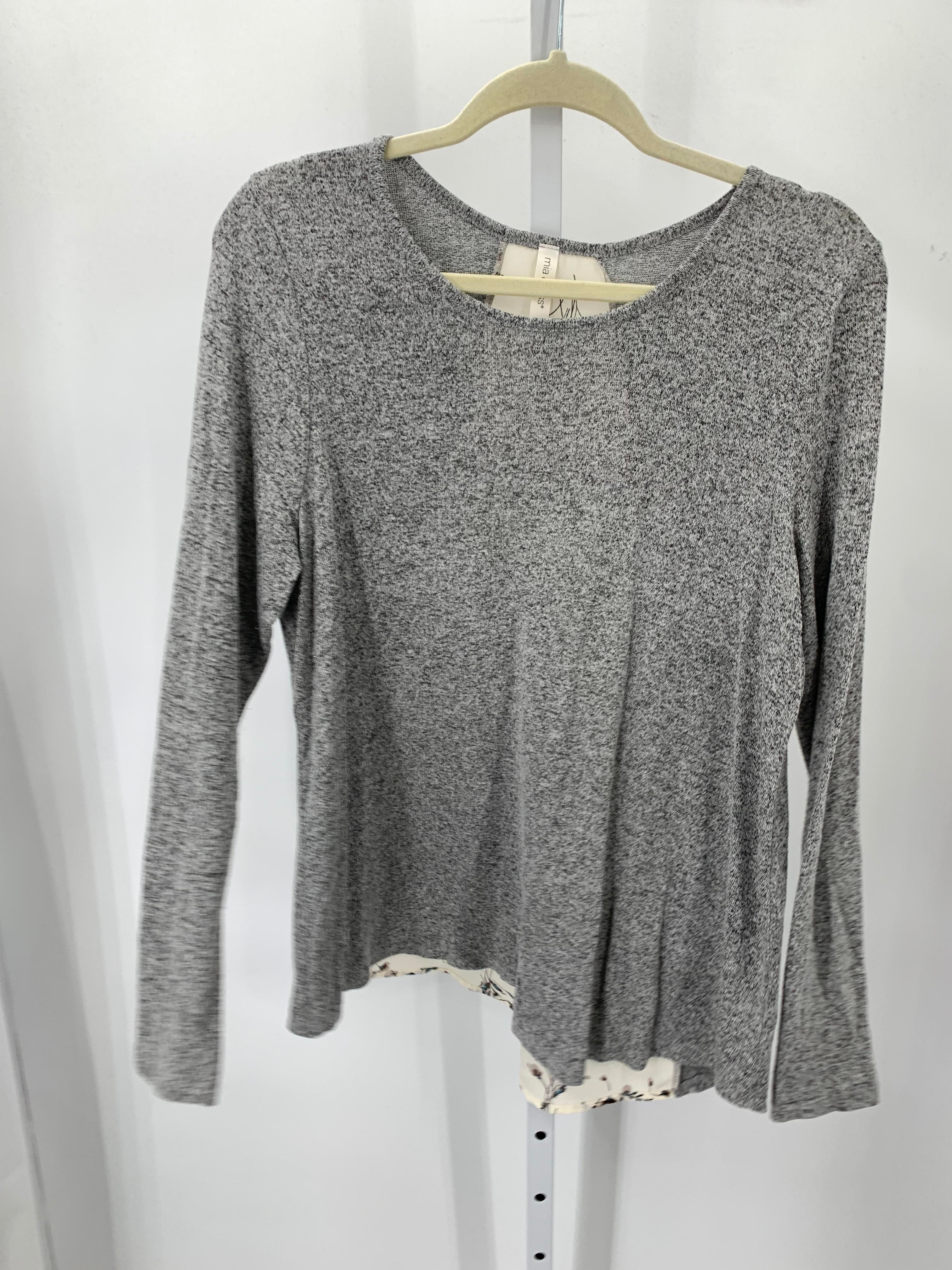 Mia & Tess Size Large Misses Long Sleeve Shirt