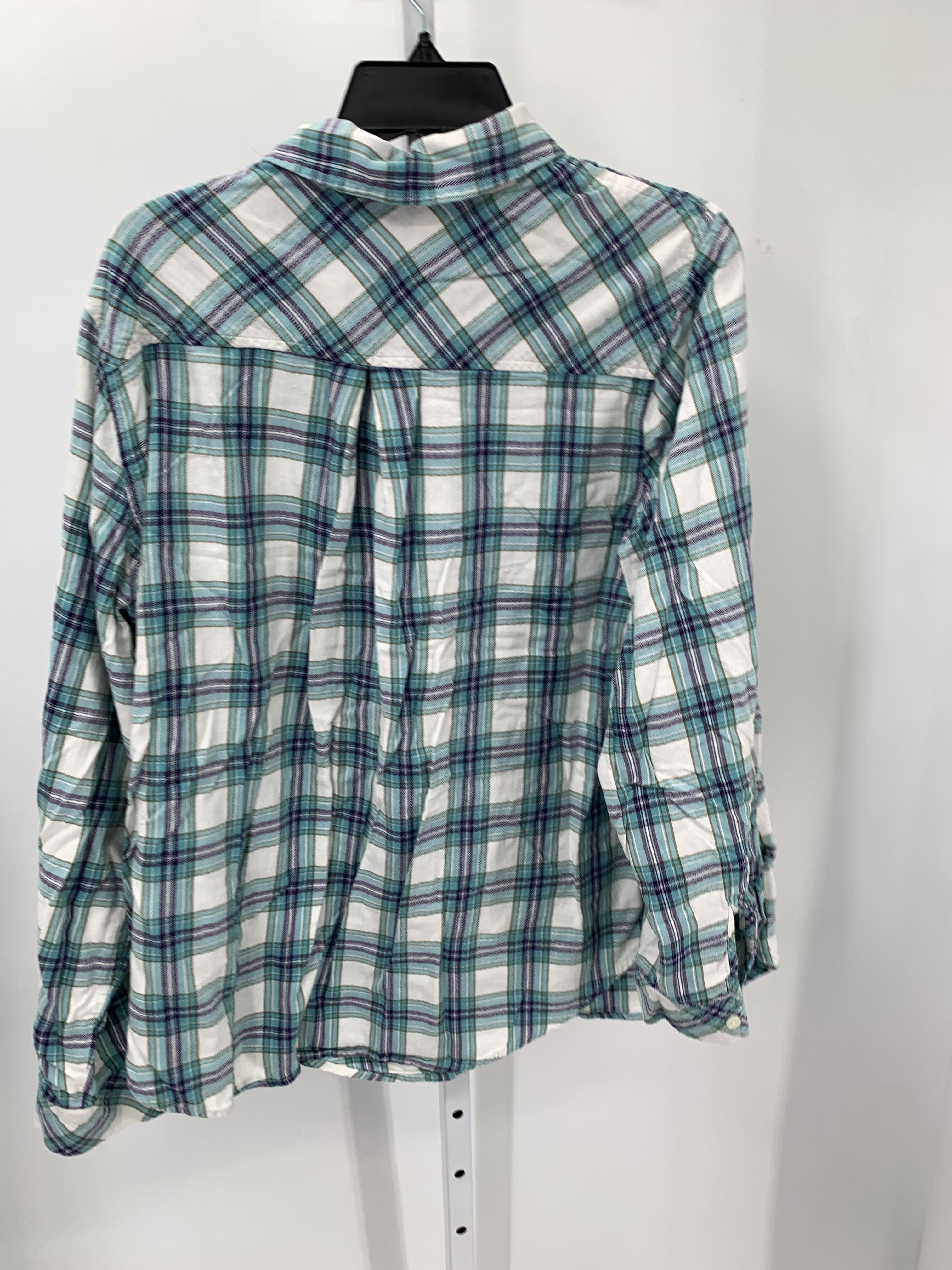 market & spruce Size 2X Womens Long Sleeve Shirt
