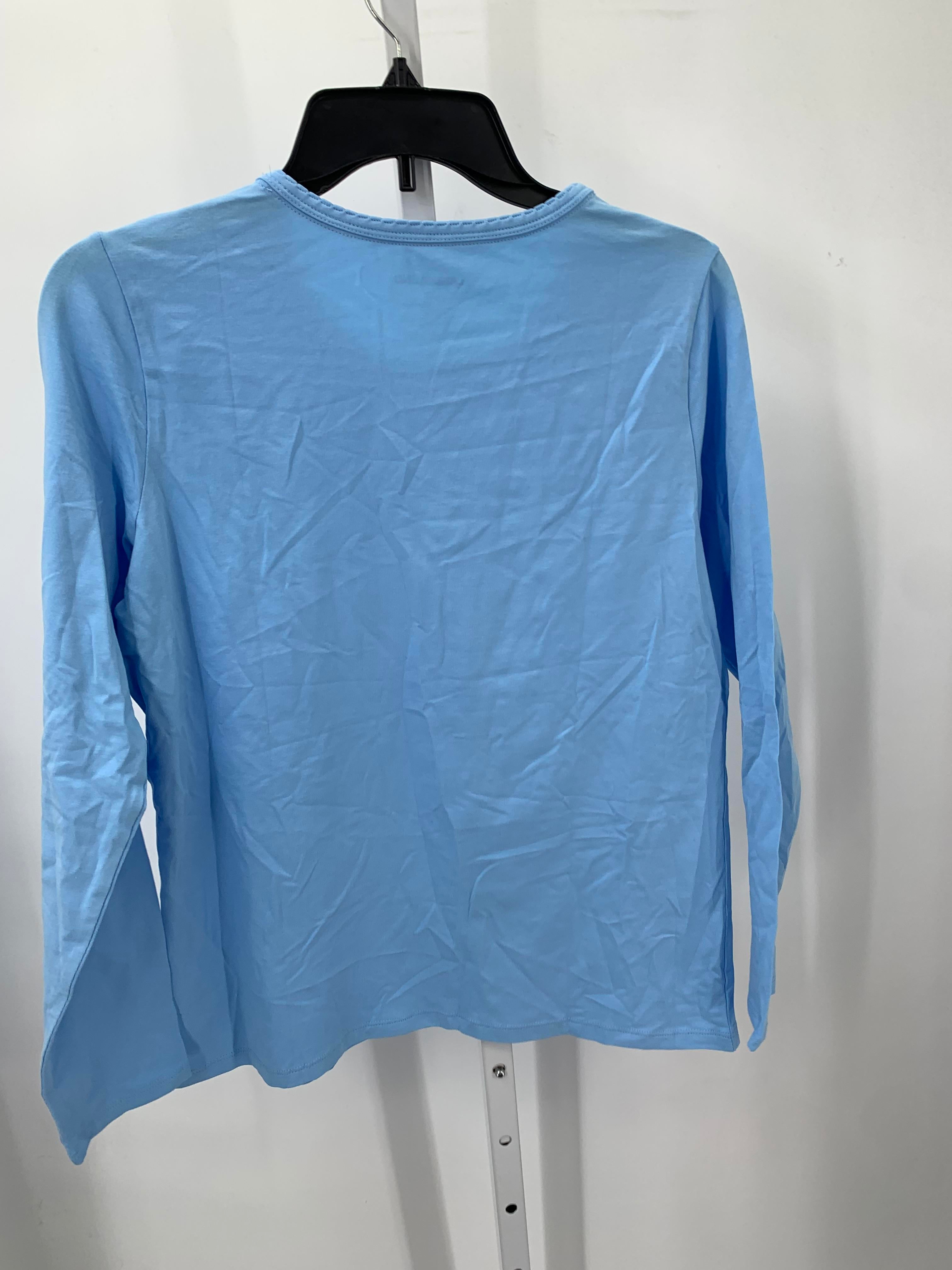 Lands End Size Medium Petite Petite Long Sleeve Shirt