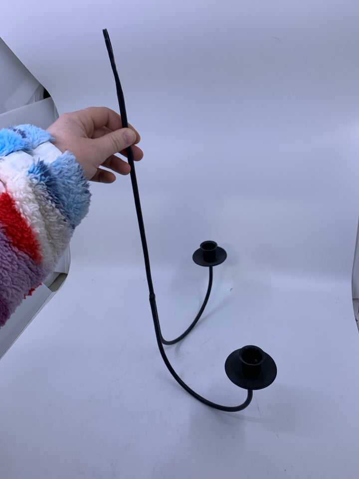 METAL DOUBLE WALL CANDELABRA.