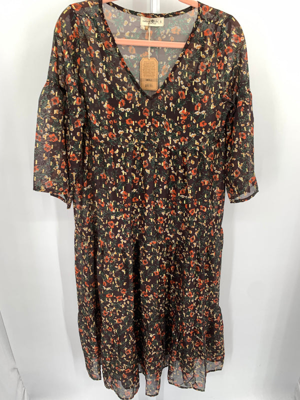 Natural Life Size Small Misses 3/4 Sleeve Dress