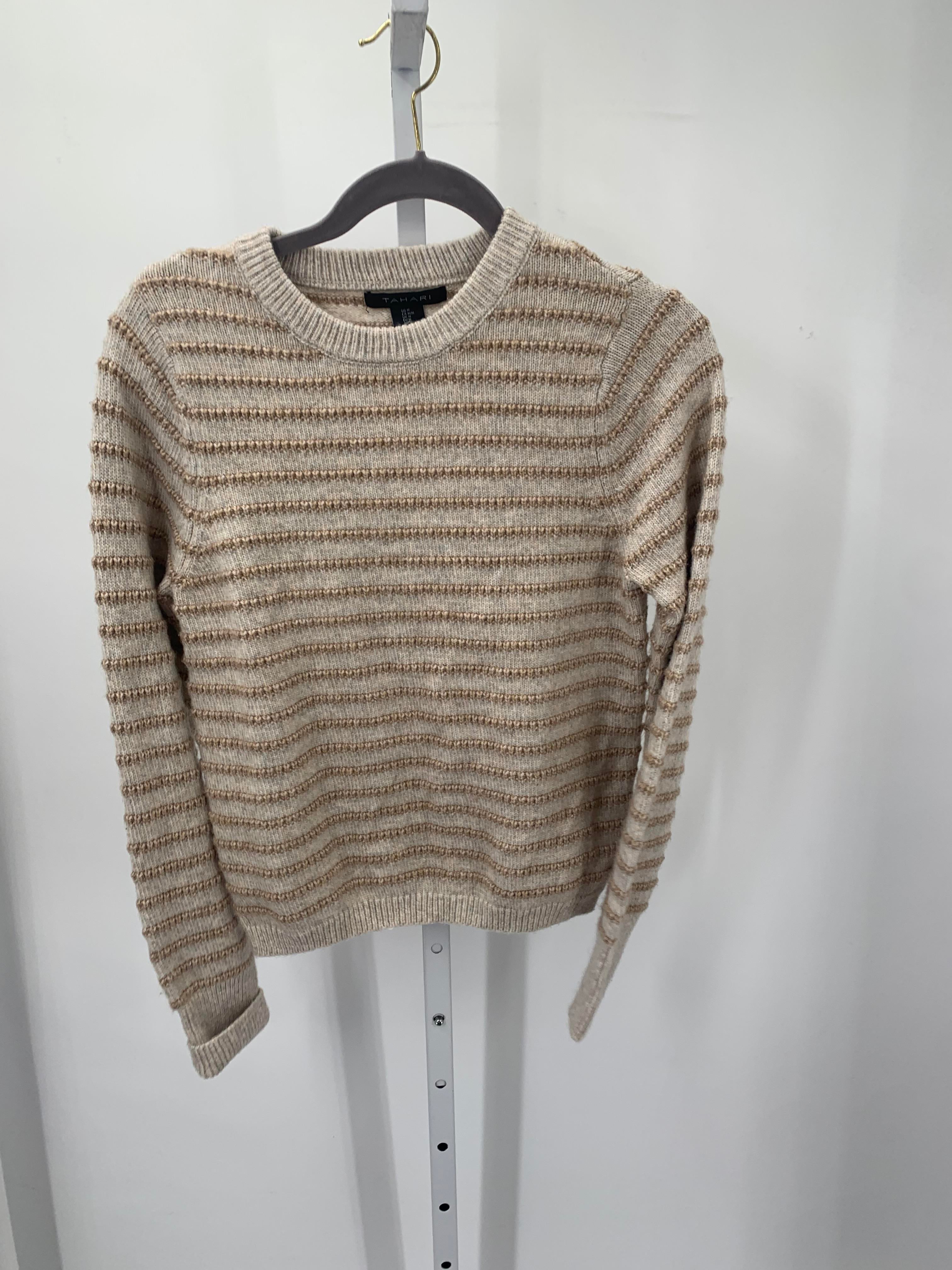 Tahari Size Medium Misses Long Slv Sweater