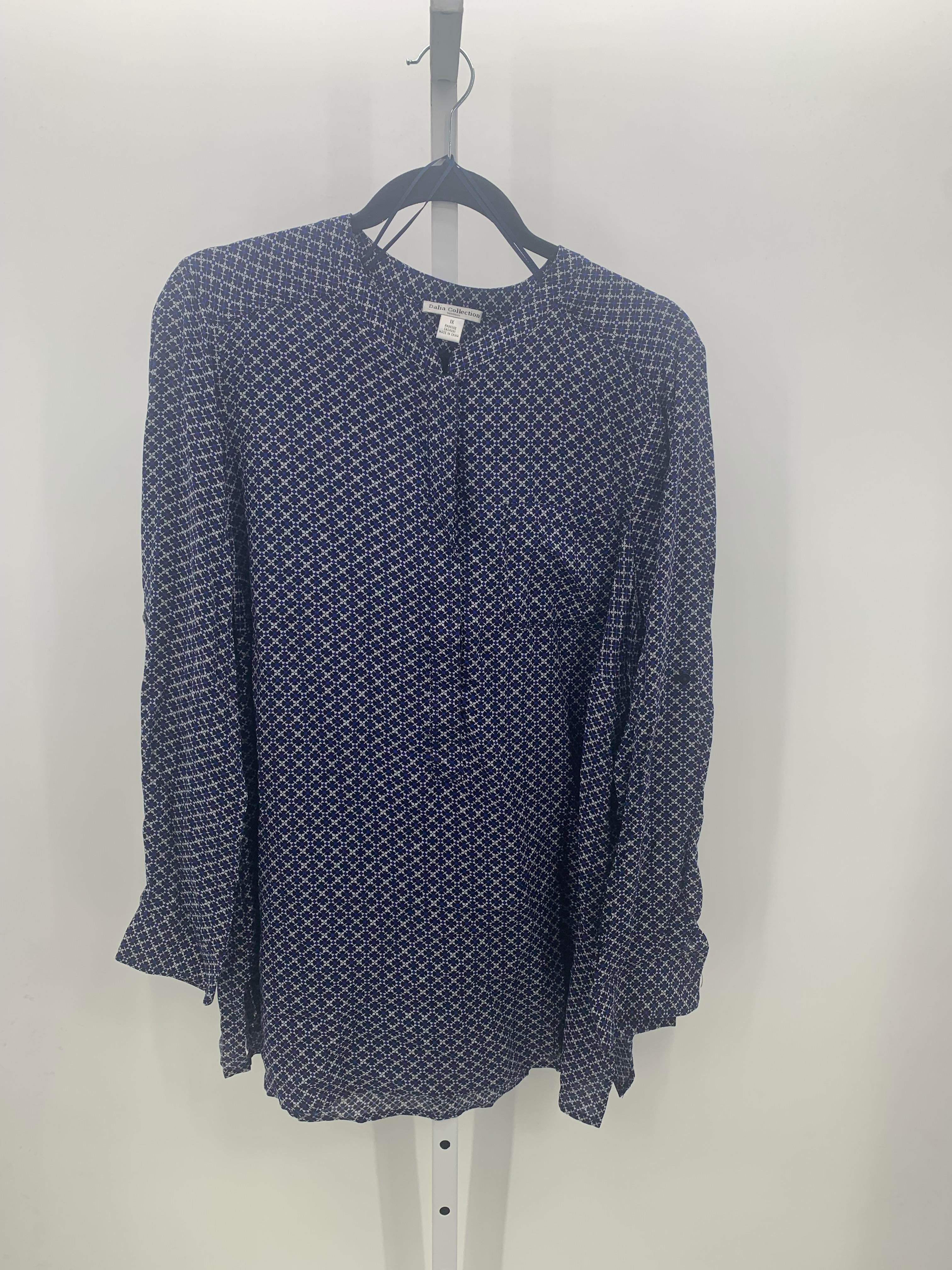 Dalia Collection Size 1X Womens Long Sleeve Shirt