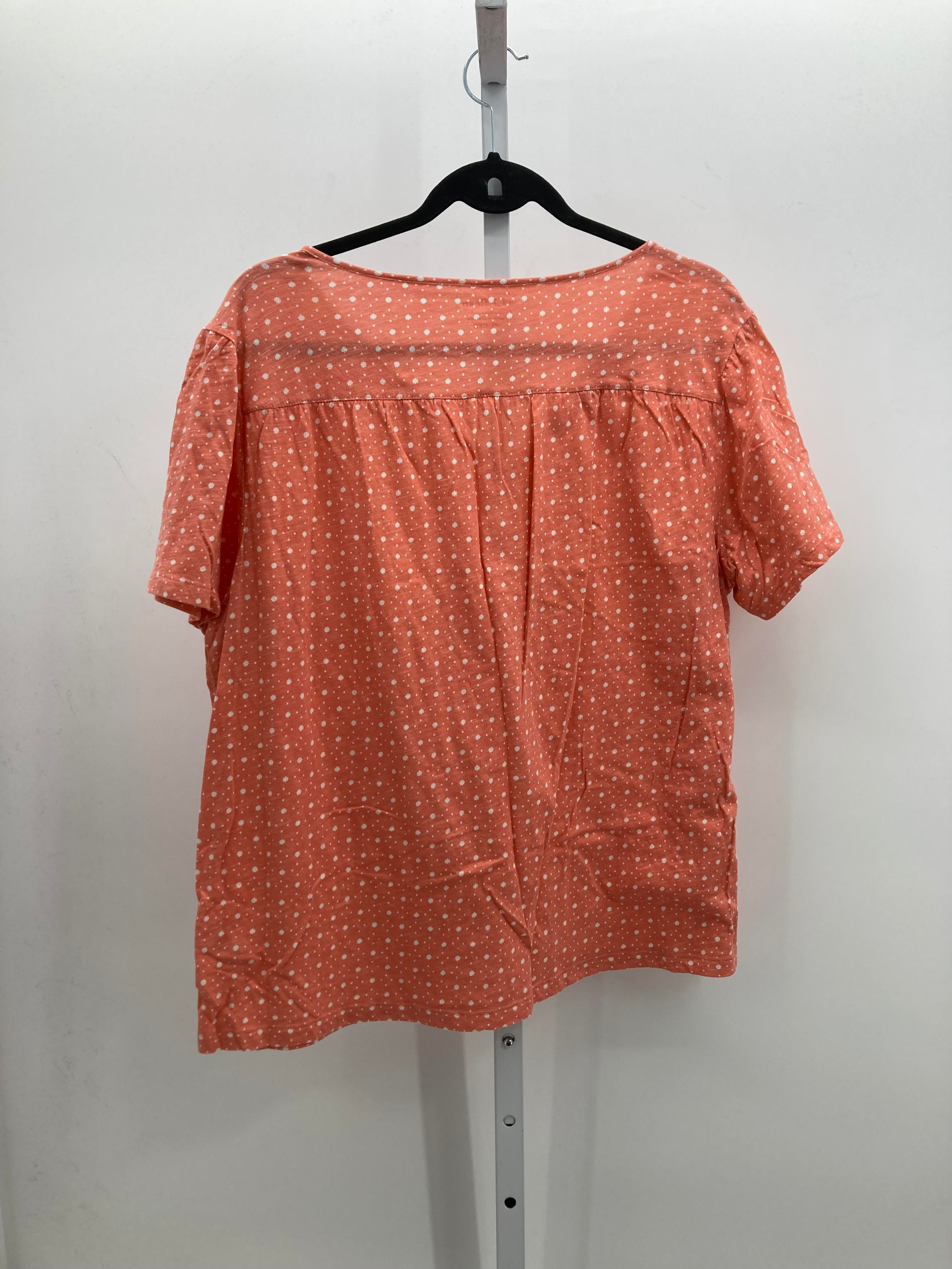 LL Bean Size Extra Large Misses Short Sleeve Shirt
