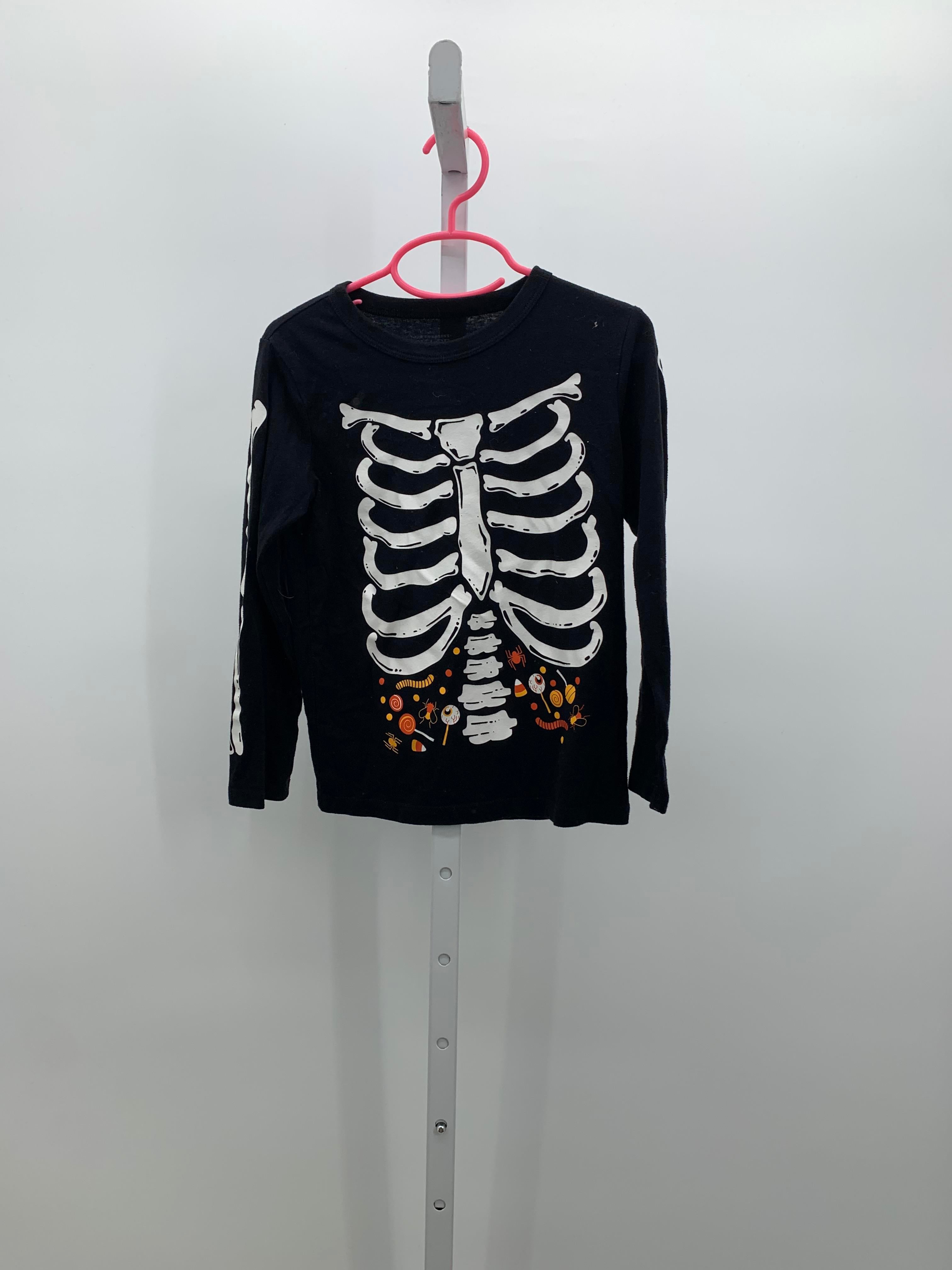LONG SLV SHIRT SKELETON CANDY