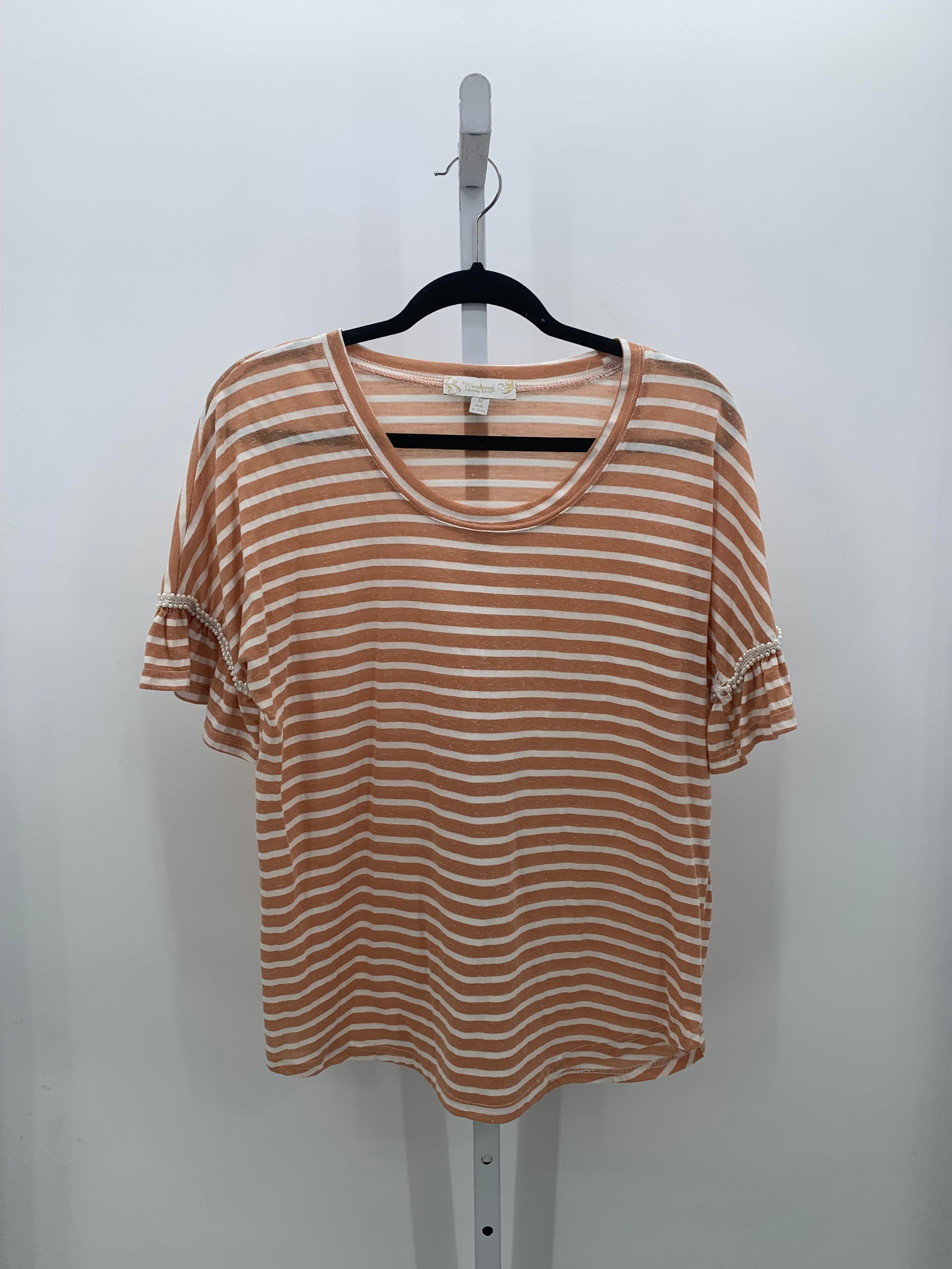 Suzanne Betro Size Medium Misses Short Sleeve Shirt
