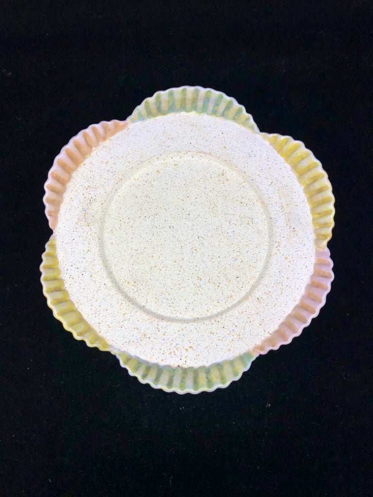 SHELL CANDLE PLATE.