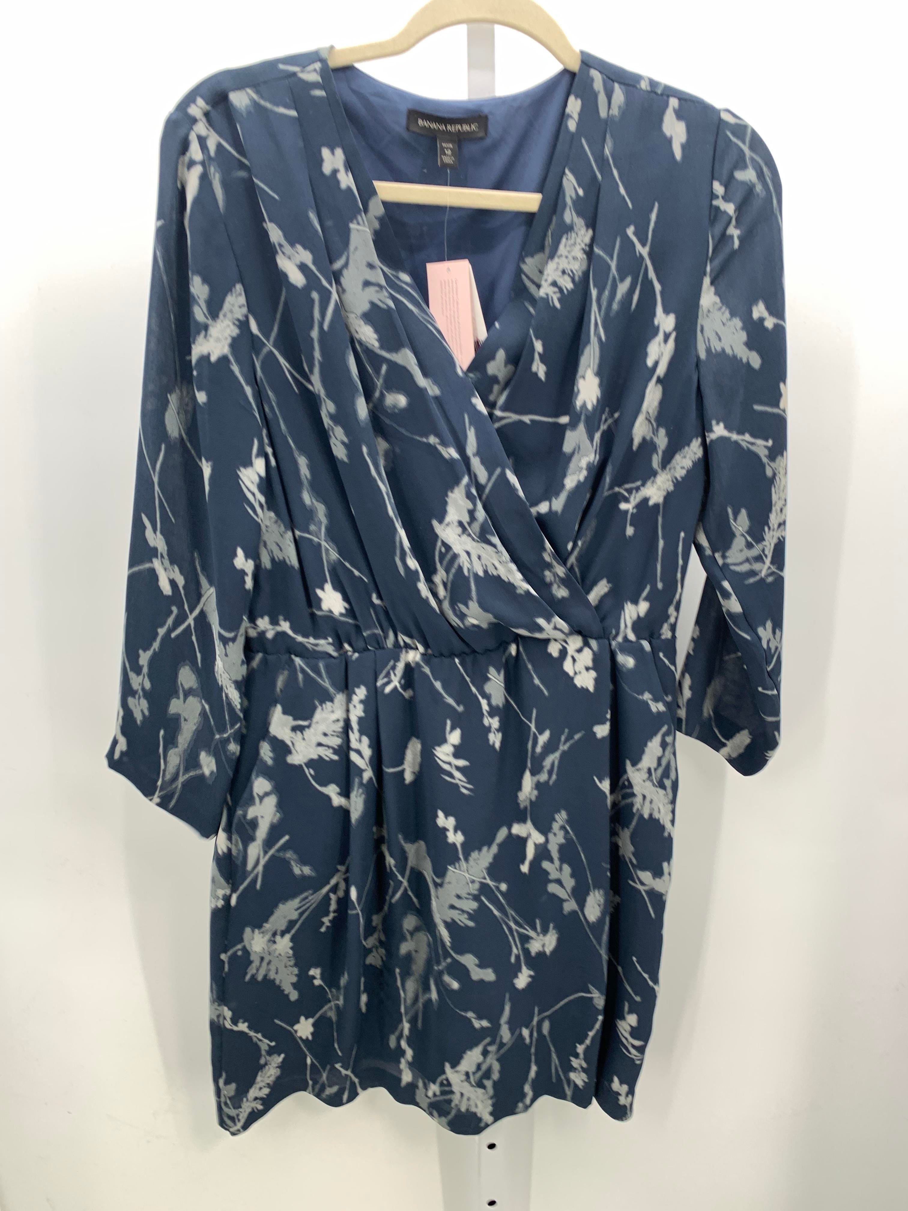 Banana Republic Size 12 Petite Petite Long Sleeve Dress