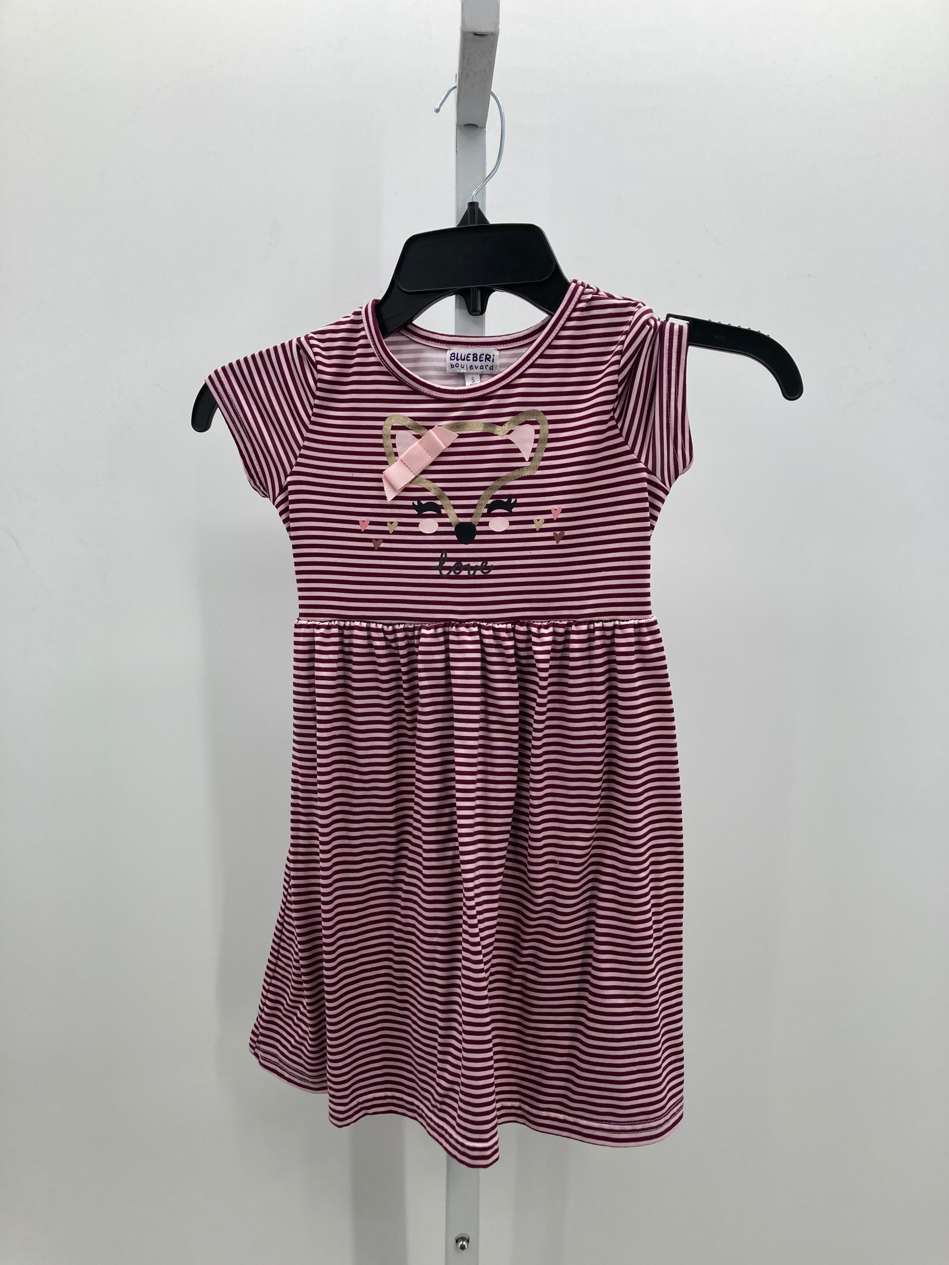 Blueberi Size 5 Girls Short Sleeve Dress