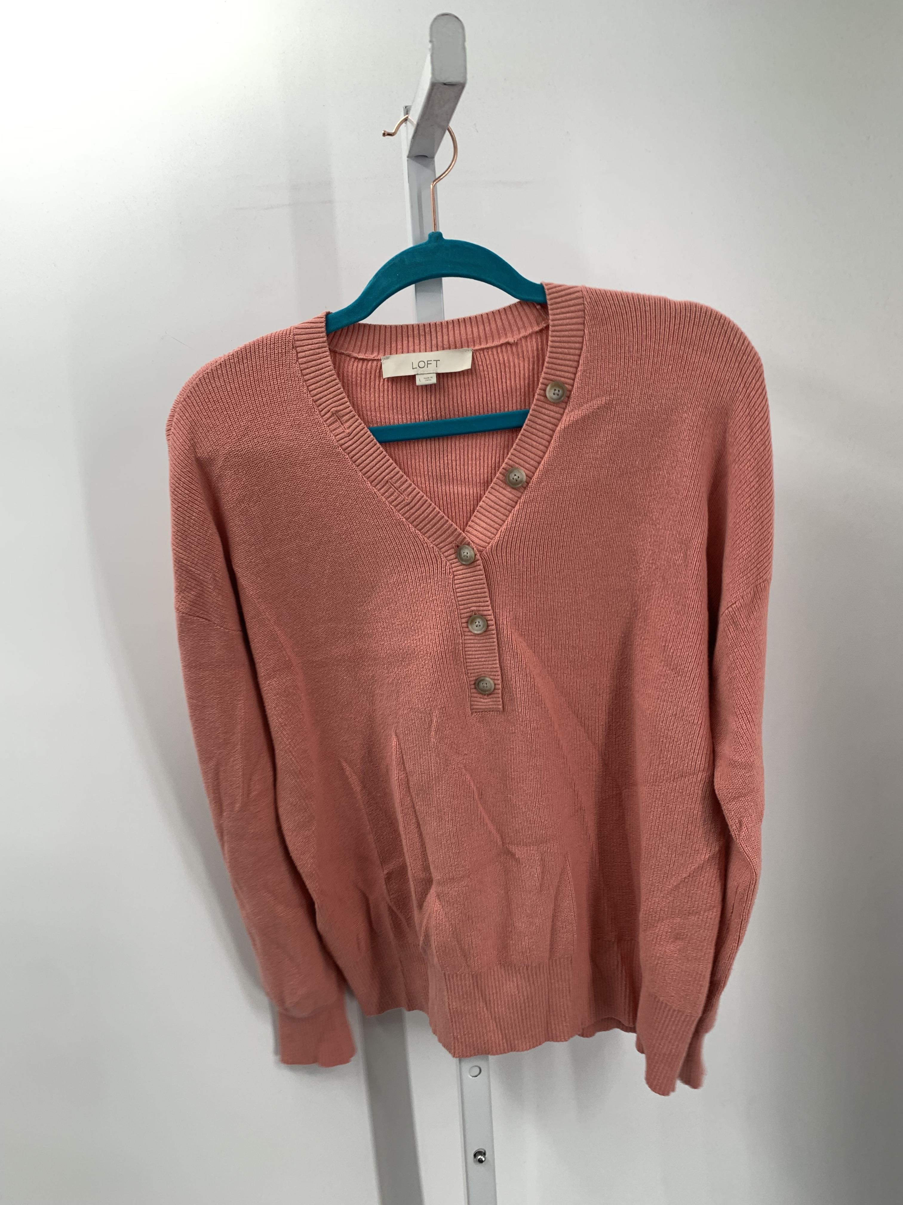 Loft Size L/XL Misses Long Slv Sweater