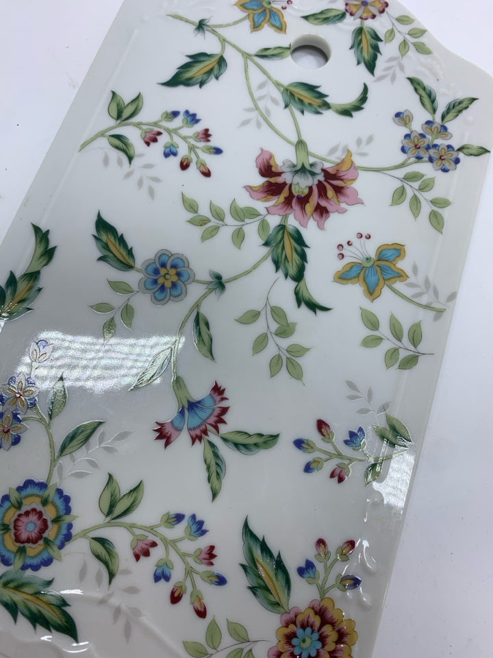 VTG "BUCKINGHAM" FLORAL CHEESEBOARD.