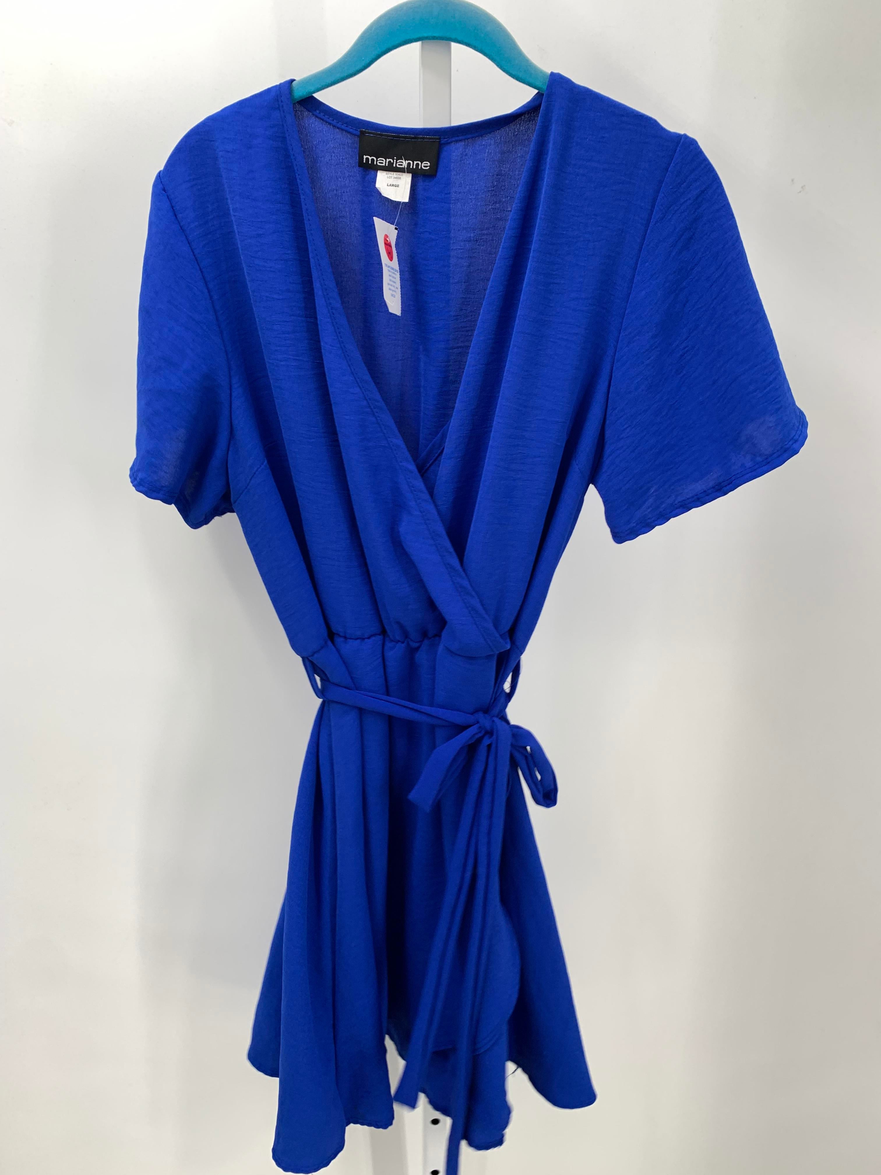 Marianne Size Large Juniors Short Sleeve Dress