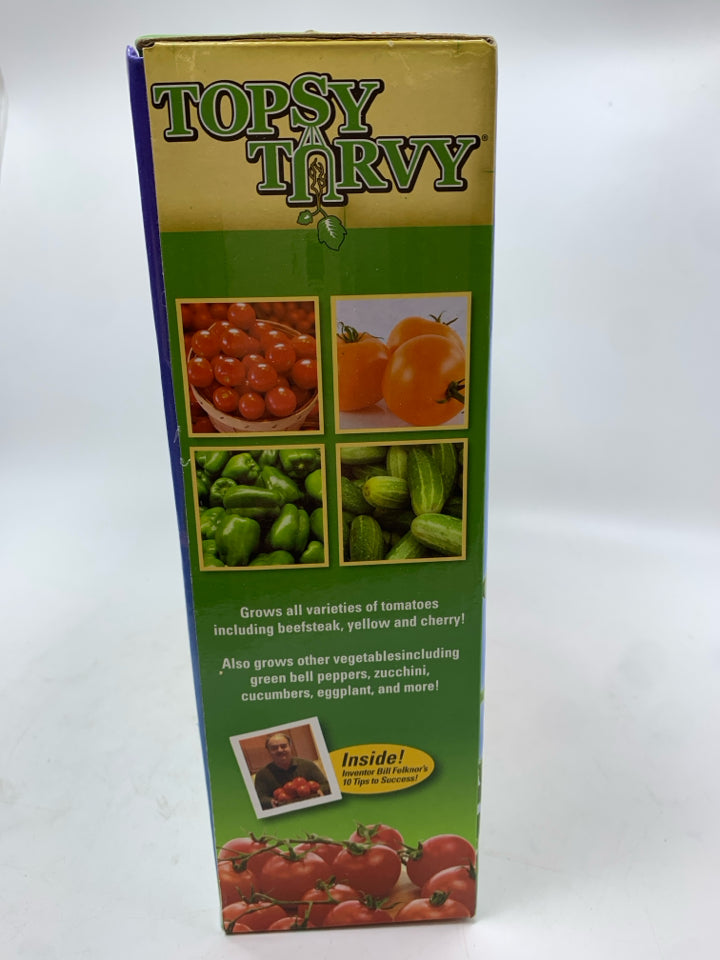 NIB TOPSY TURVY TOMATO PLANTER.