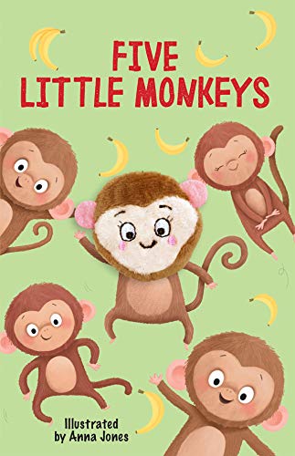 Five Little Monkeys - Children's Finger Puppet Board Book -