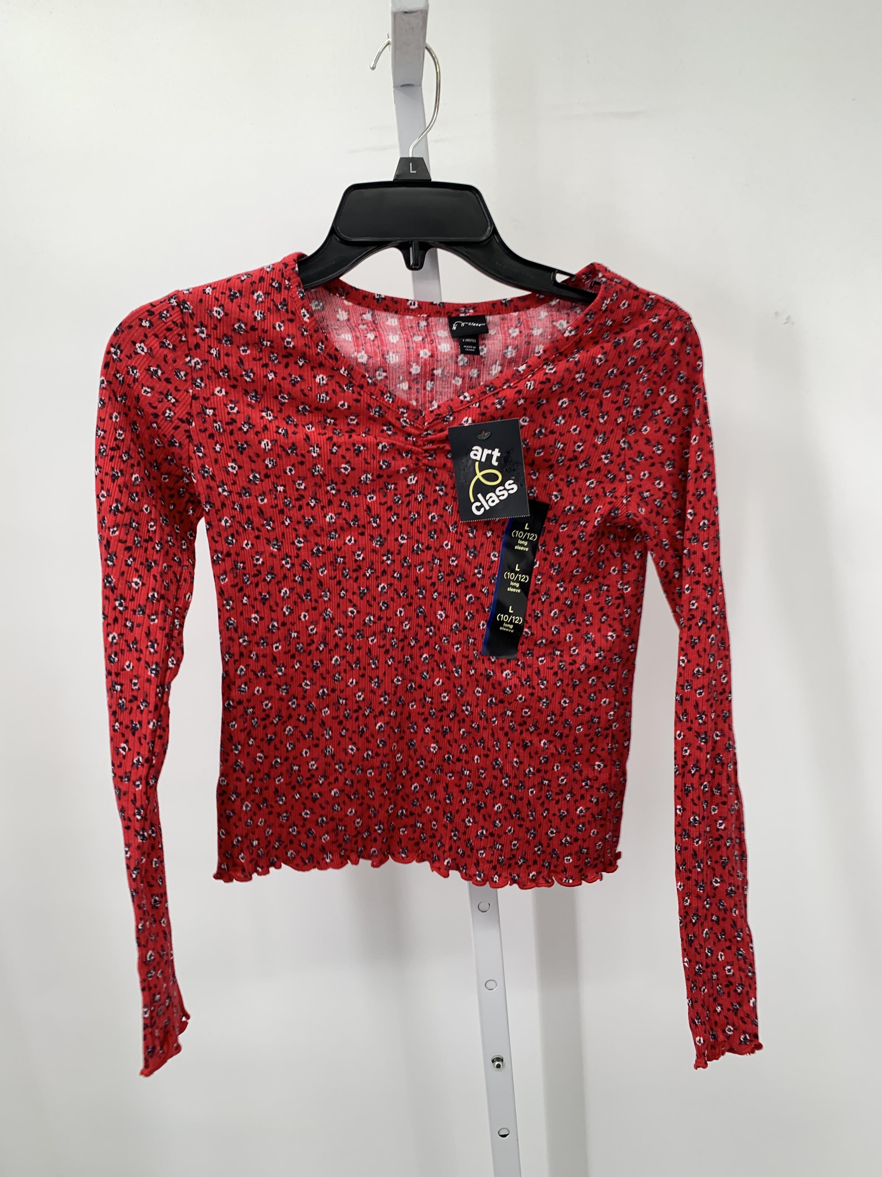 Art Class Size 10-12 Girls Long Sleeve Shirt