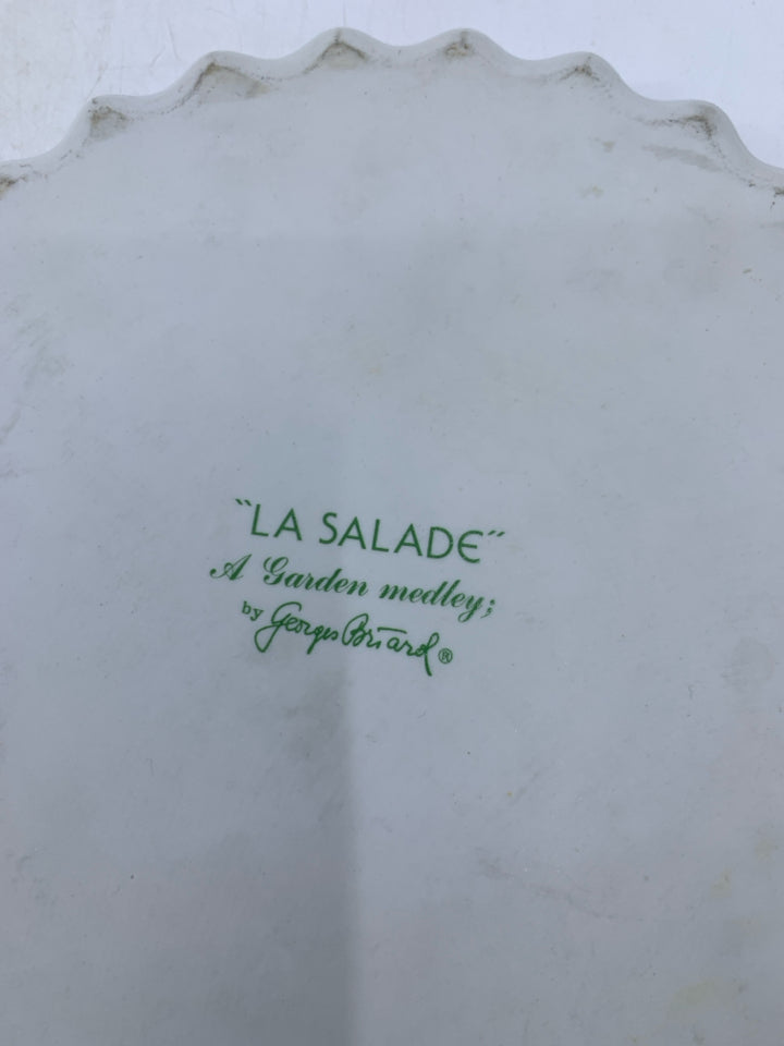 WHITE QUICHE DISH W/ ASSORTED VEGGIES.