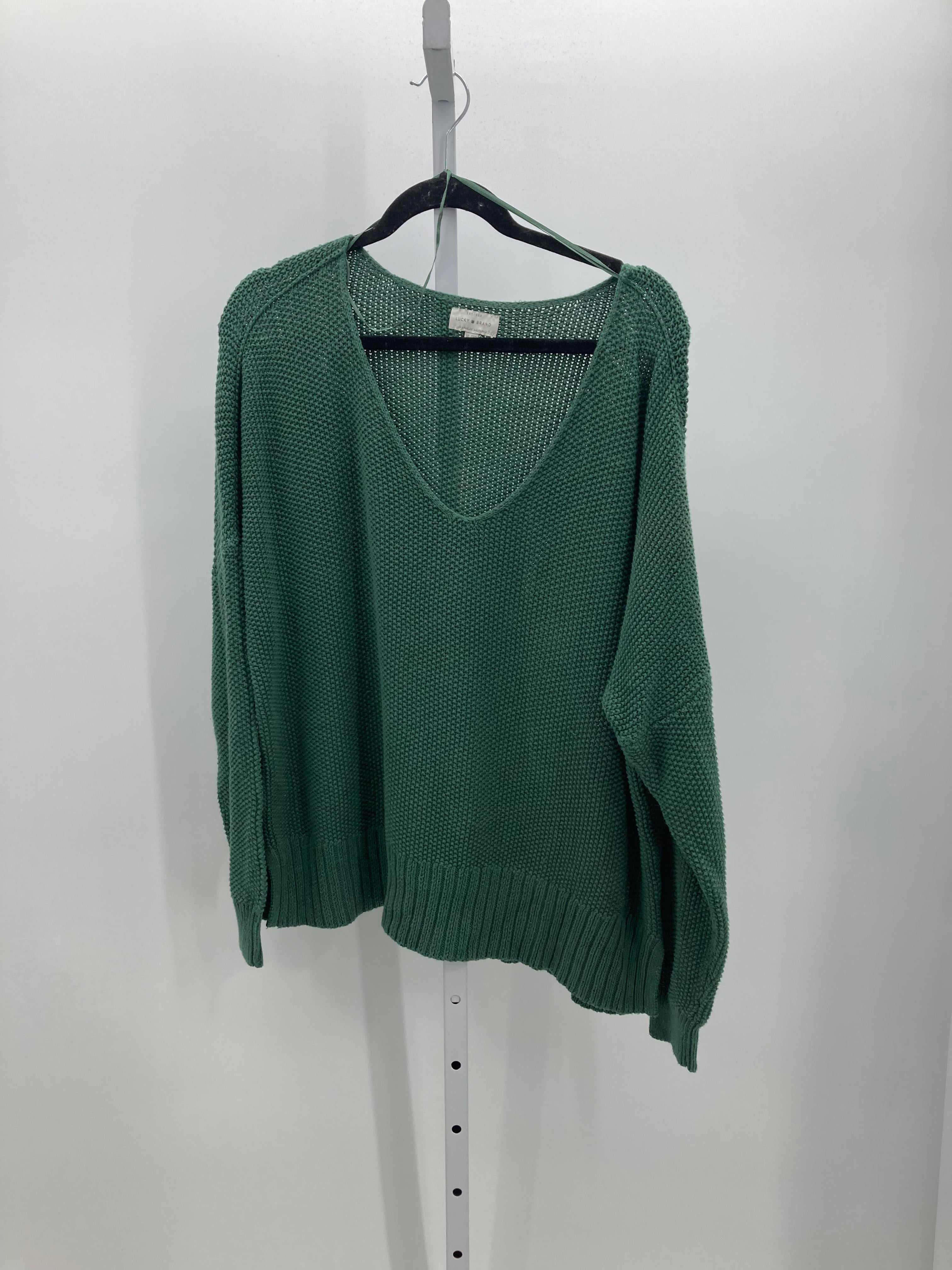Lucky Brand Size Extra Large Misses Long Slv Sweater