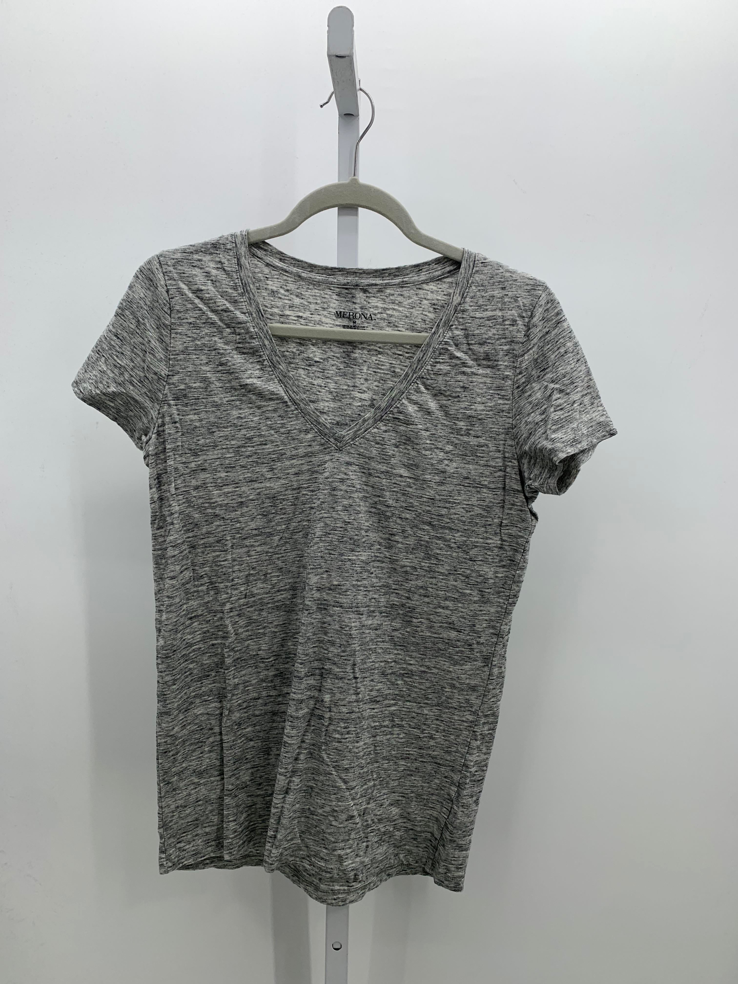 Merona Size Medium Misses Short Sleeve Shirt