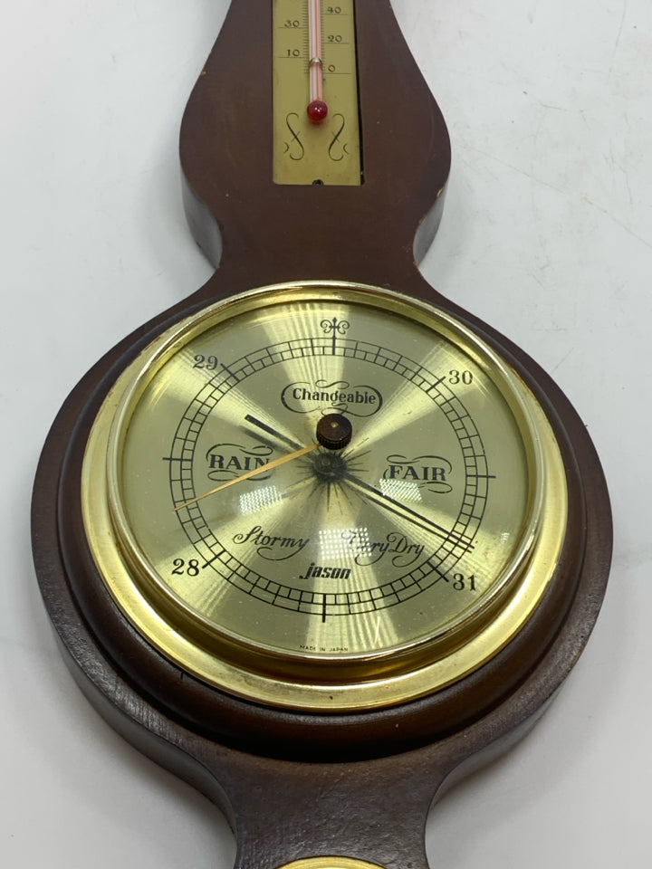 VTG JASON BAROMETER THERMOMETER WEATHER STATION.