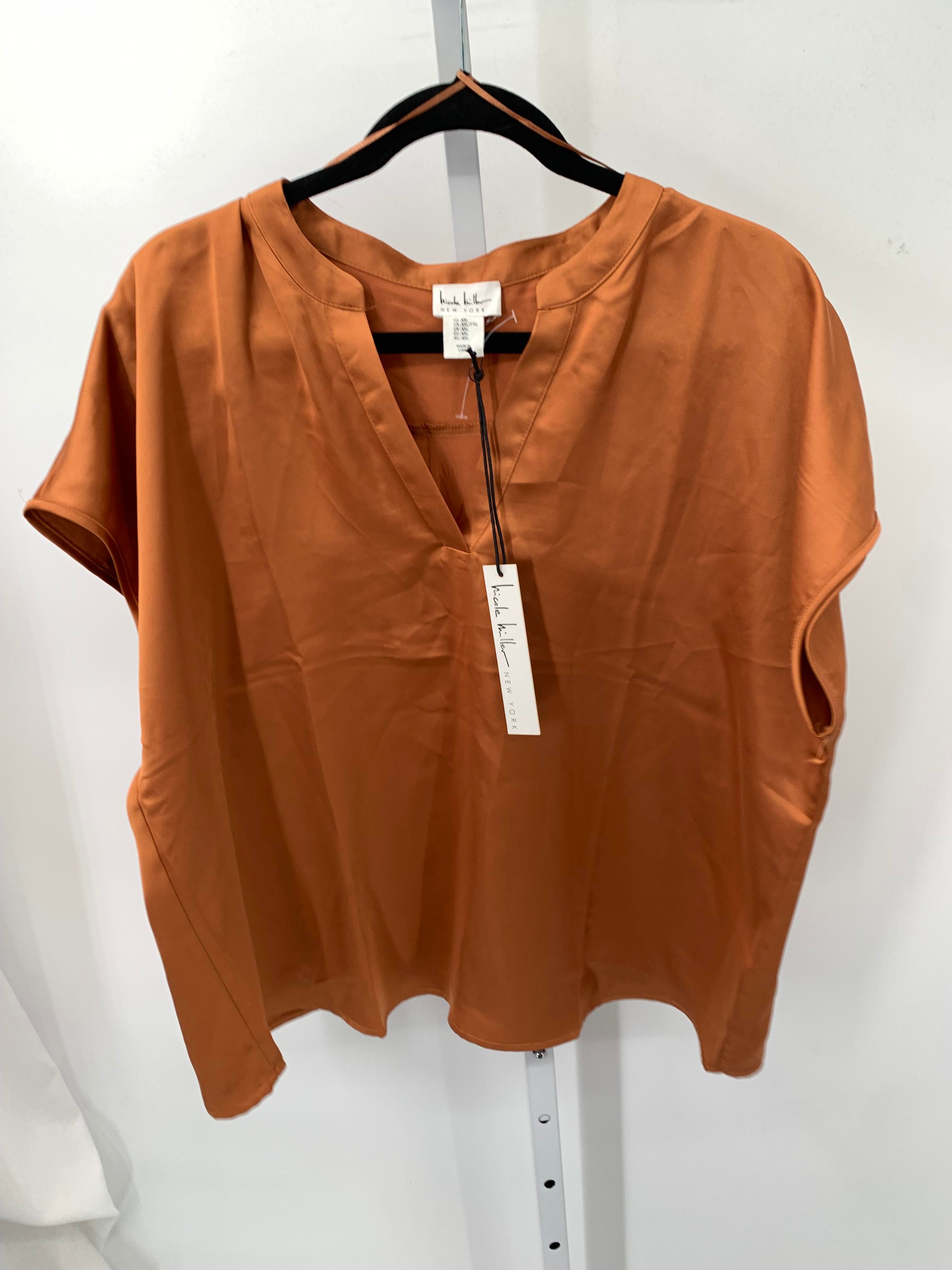 Nicole Miller Size XXL Misses Short Sleeve Shirt