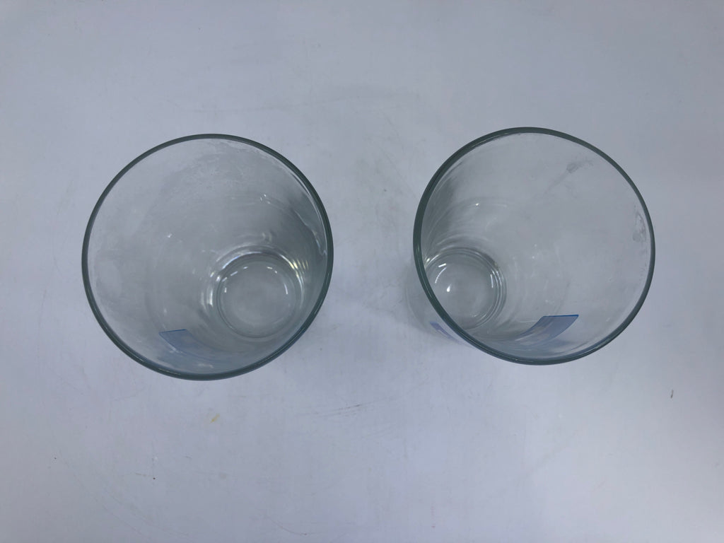 2 BUD LIGHT BEER GLASSES.