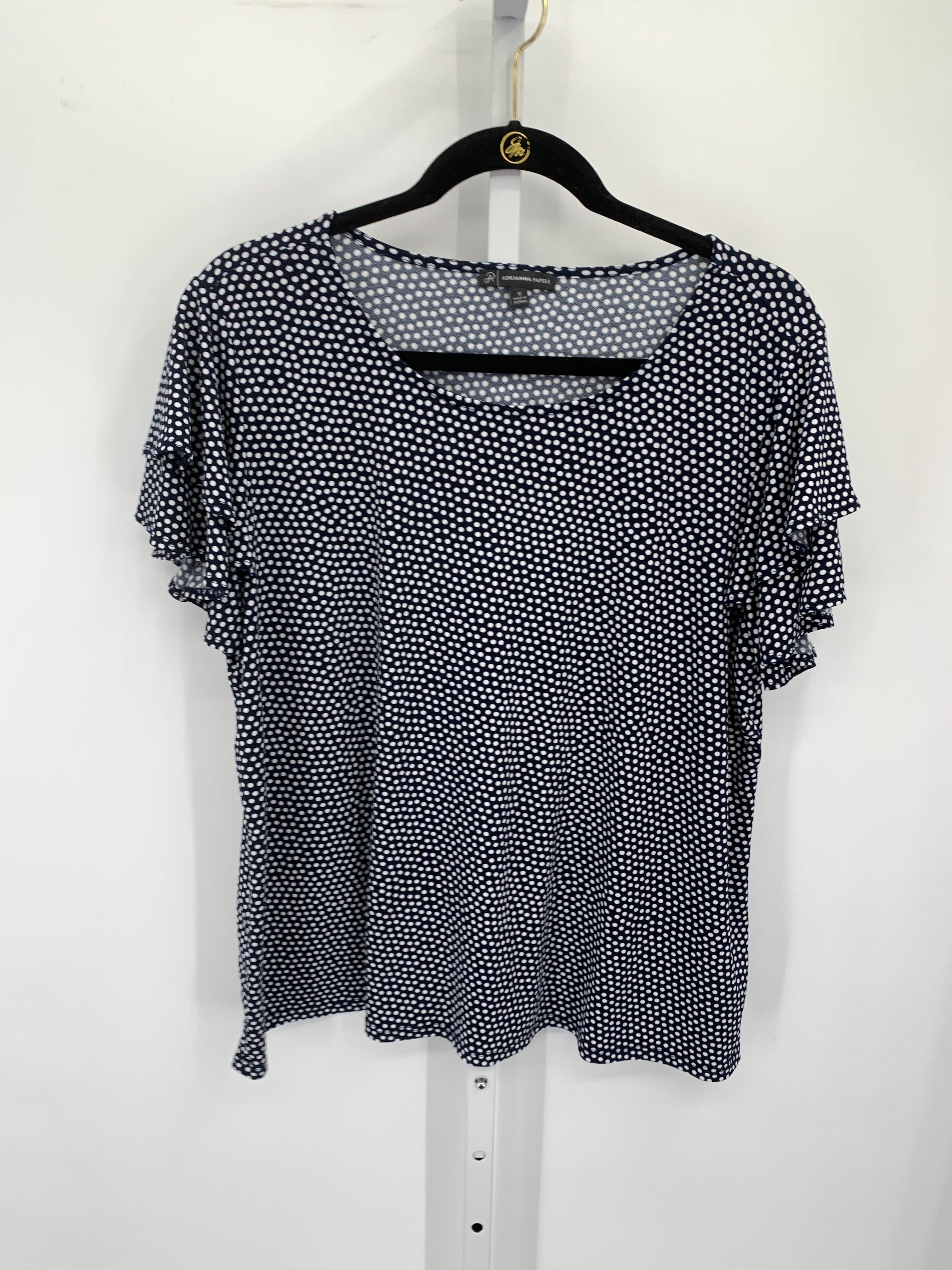 Adrianna Papell Size 1X Womens Short Sleeve Shirt