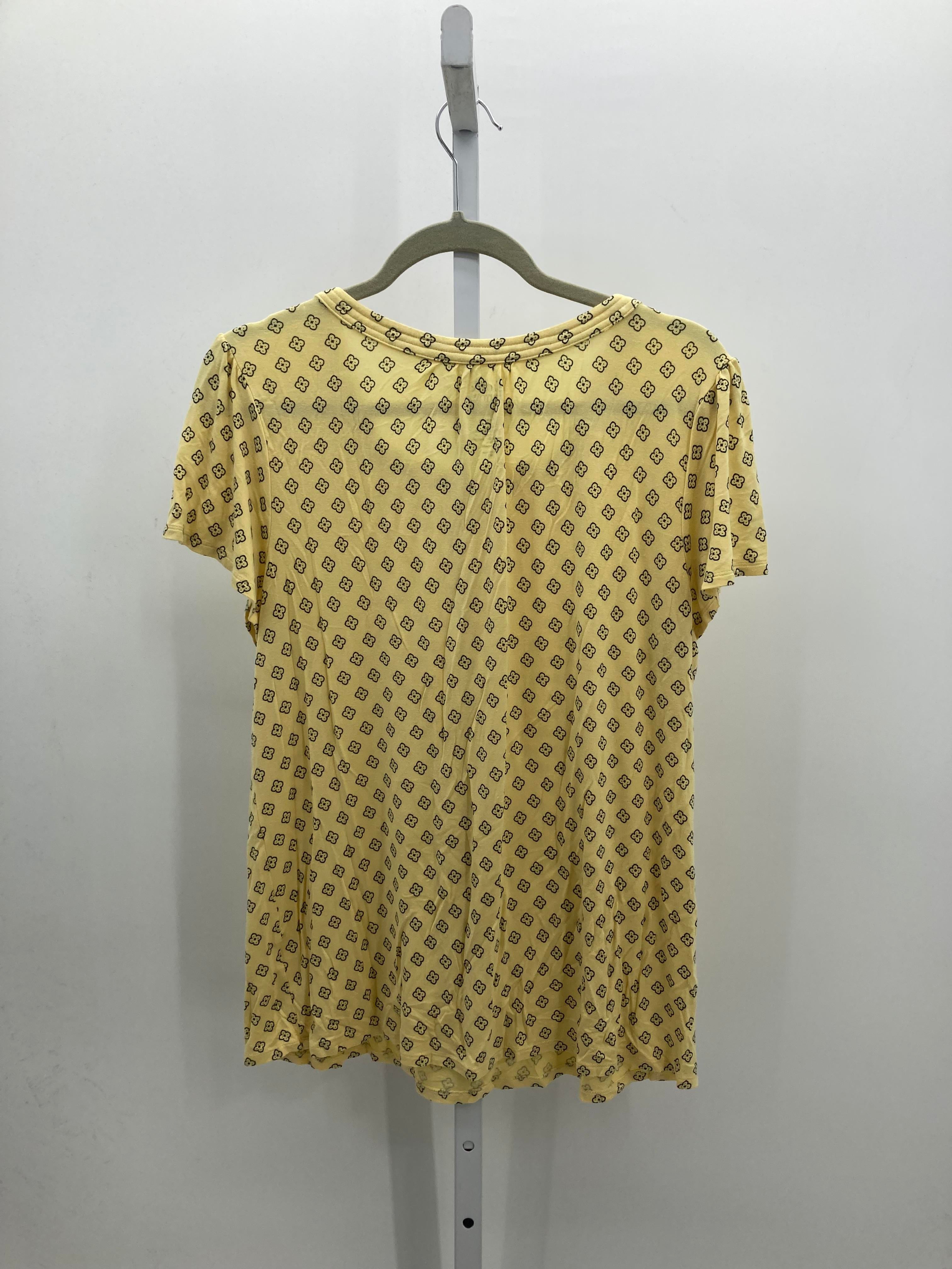 Croft & Barrow Size Large Misses Short Sleeve Shirt