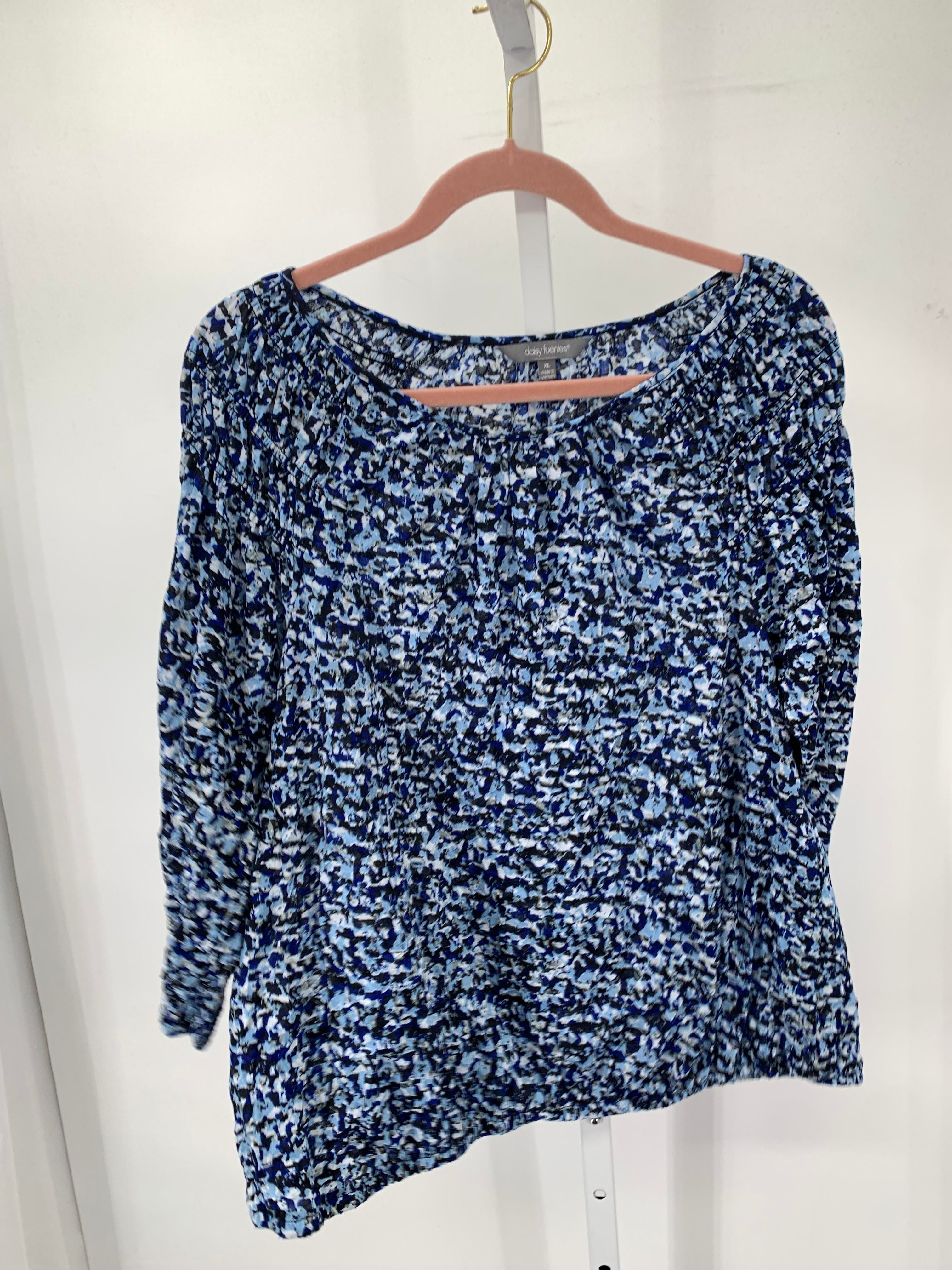 Daisy Fuentes Size Extra Large Misses 3/4 Sleeve Shirt
